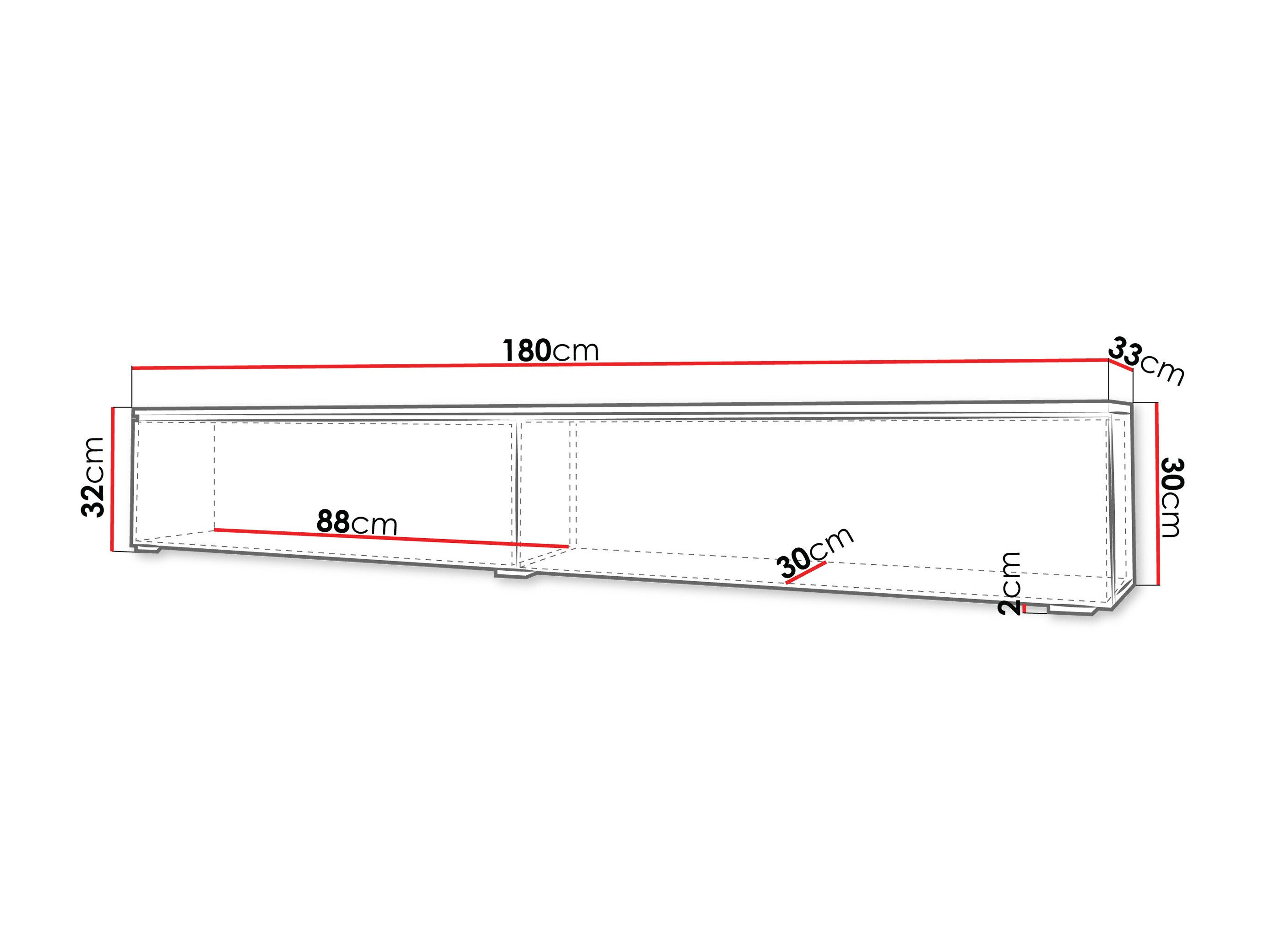 TV-bord Sarasota 121 (Kashmir)