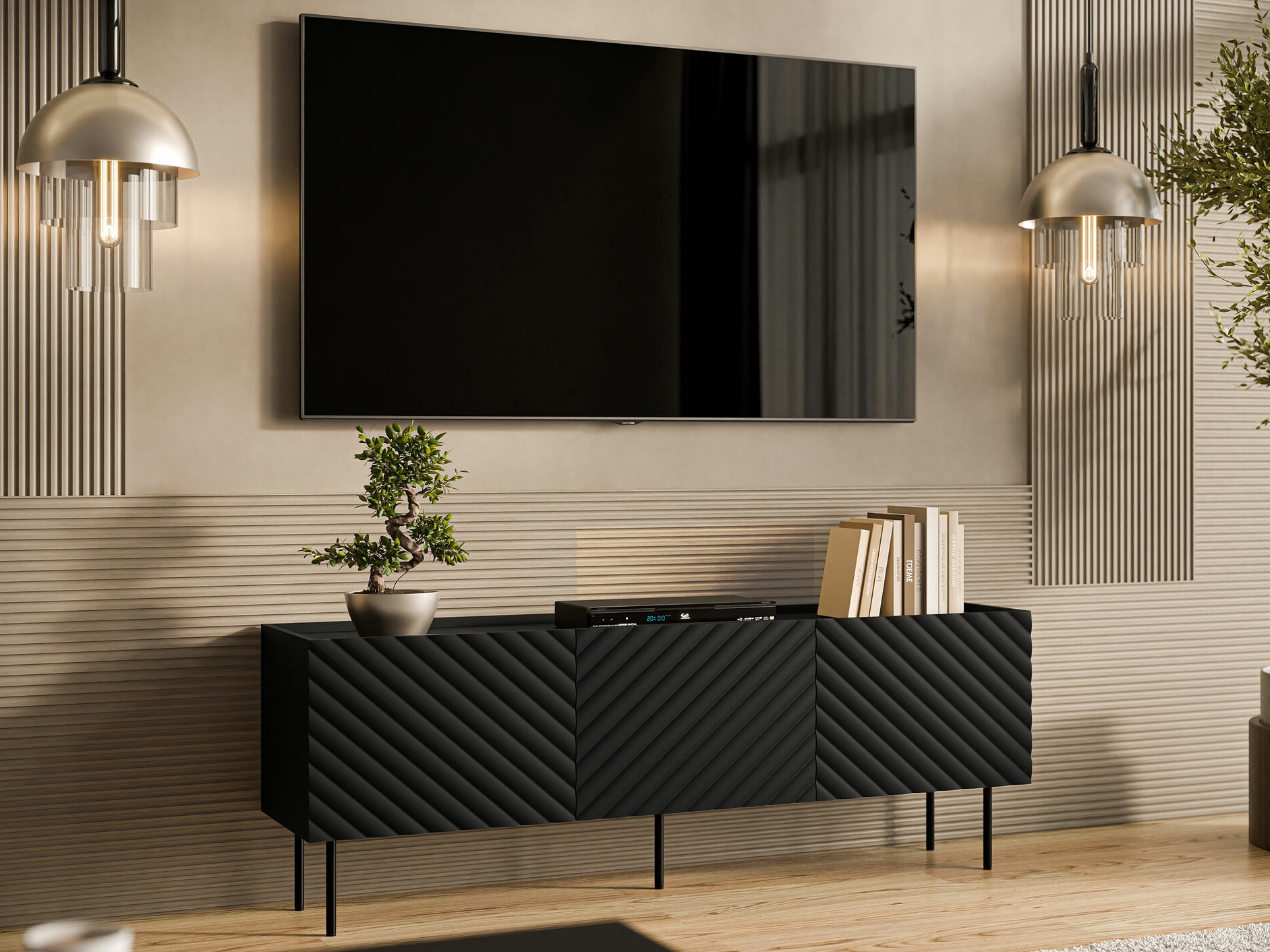 TV-bord Sillen (Sort)