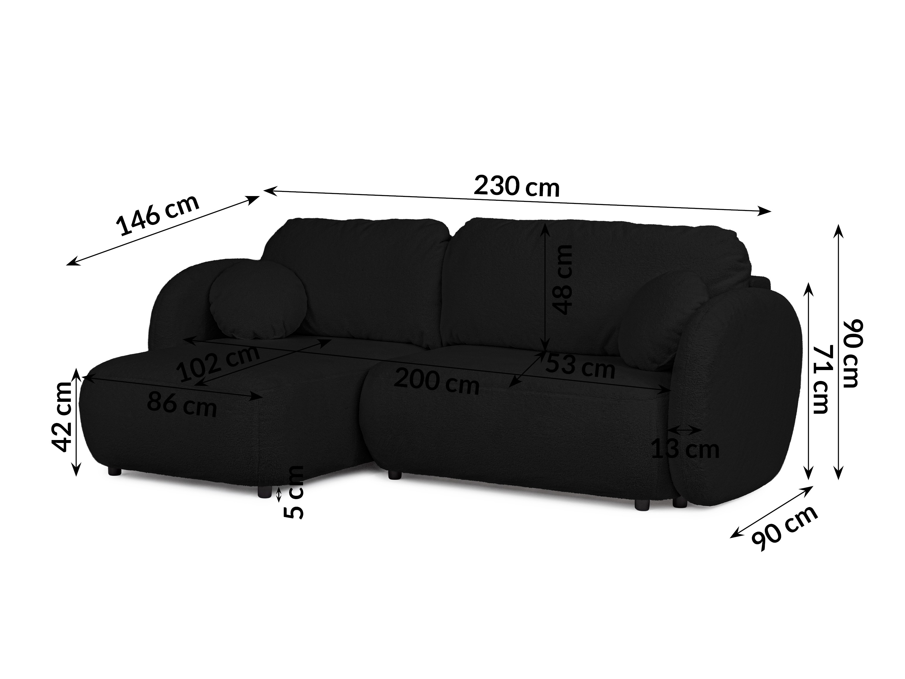 Hjørnesofa Rocklin 106 (Quelle 100)