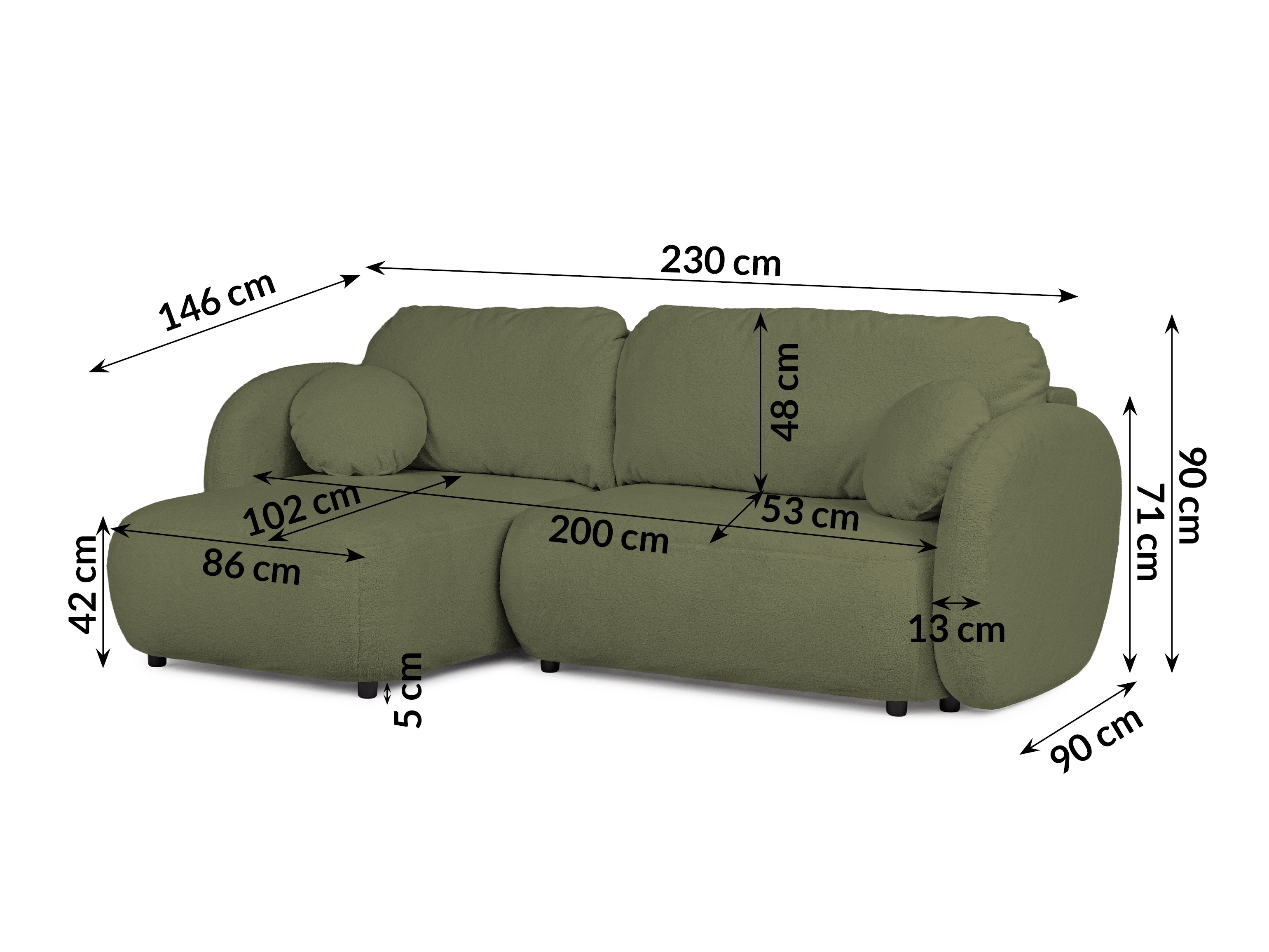Hjørnesofa Rocklin 106 (Quelle 37)