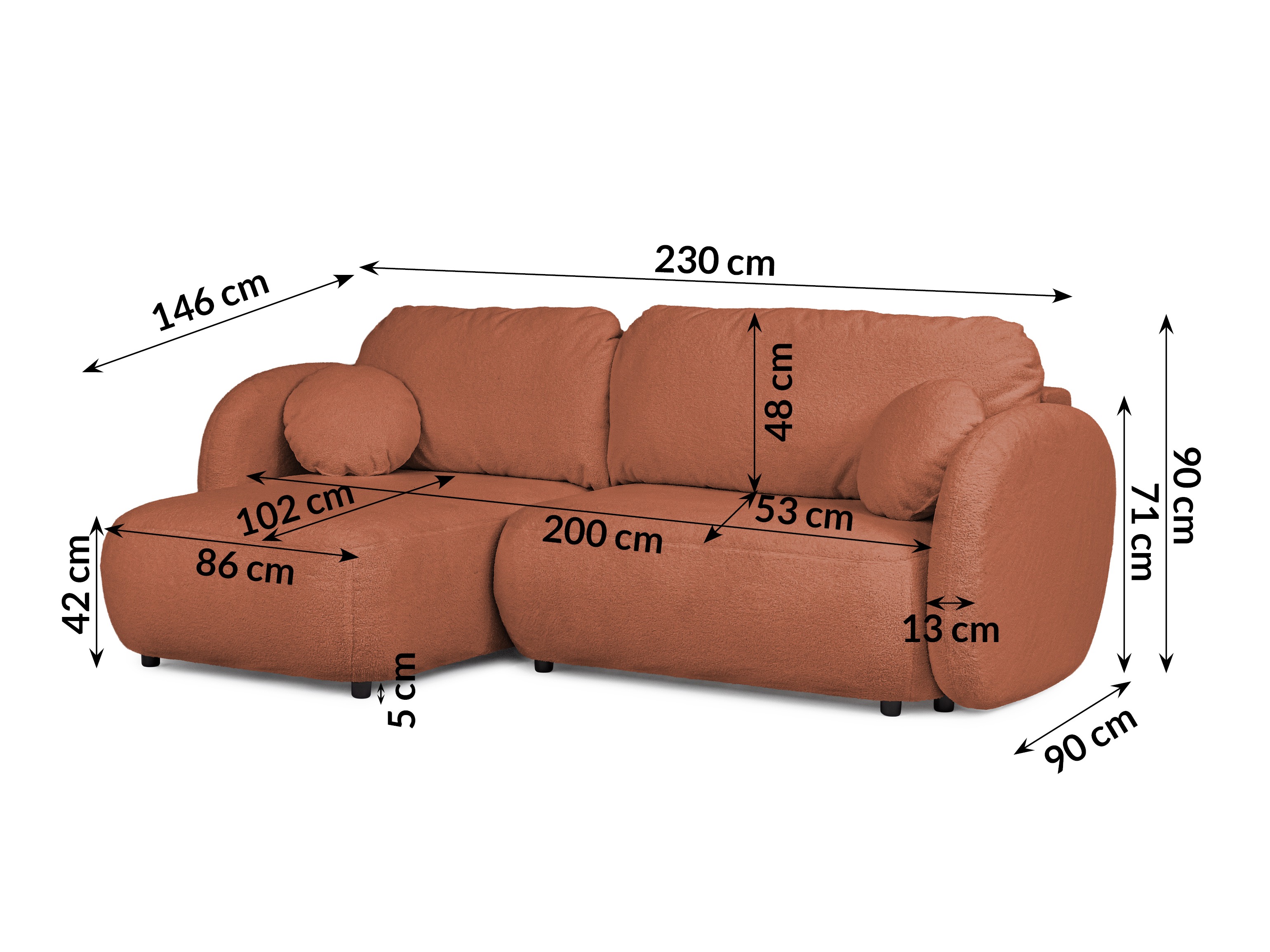 Hjørnesofa Rocklin 106 (Quelle 54)