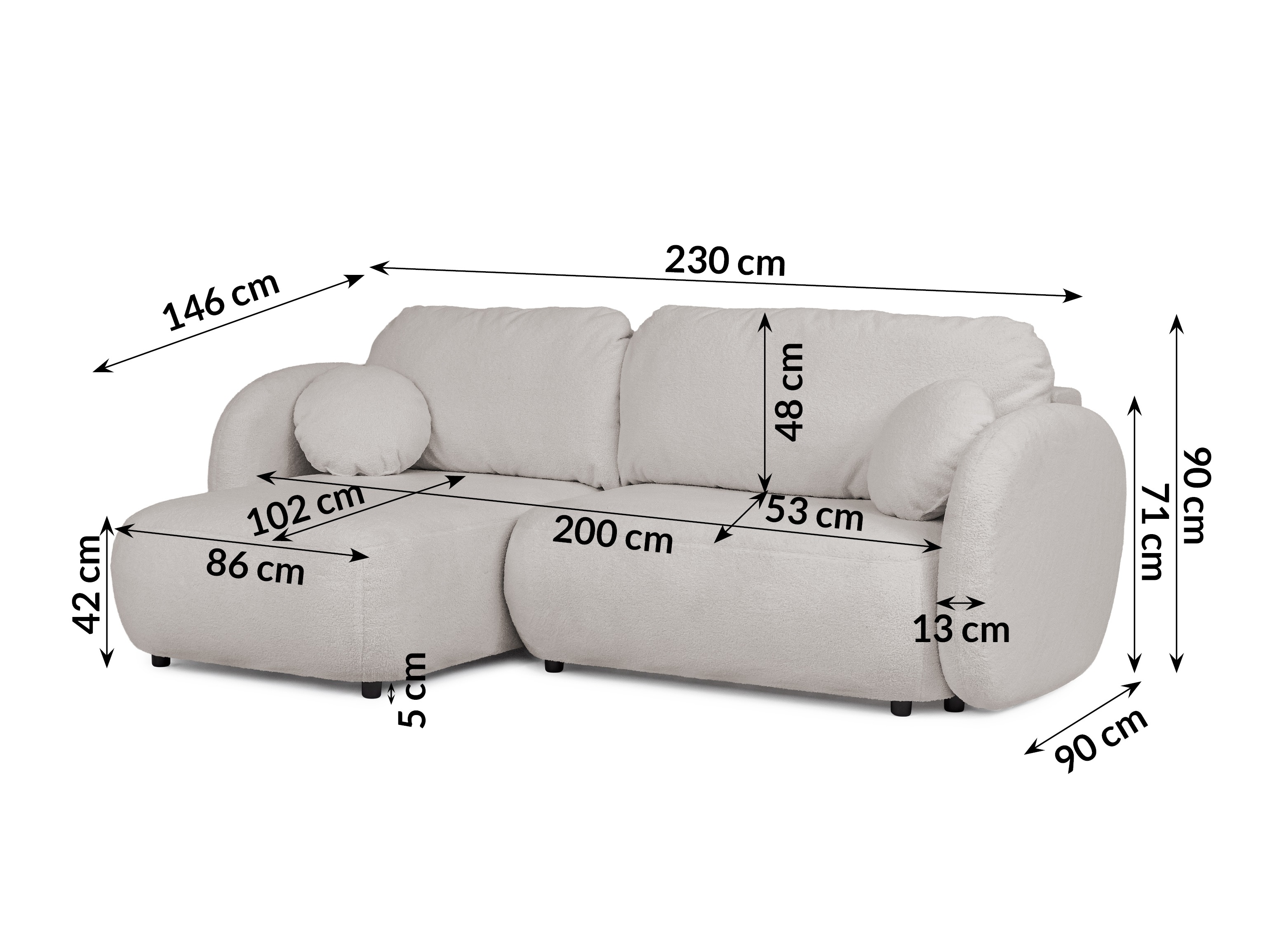 Hjørnesofa Rocklin 106 (Quelle 83)