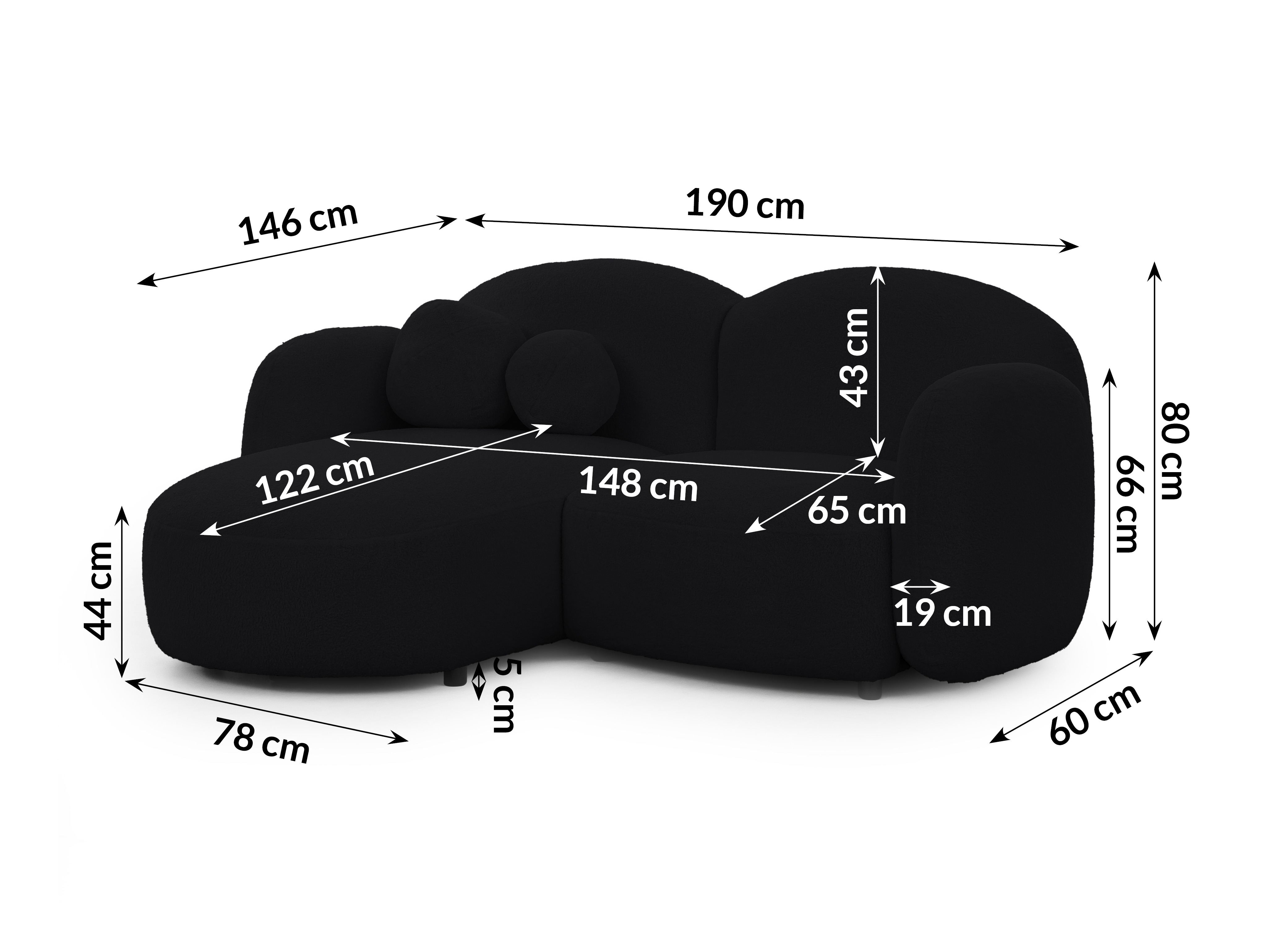Hjørnesofa Rocklin 107 (Quelle 100)