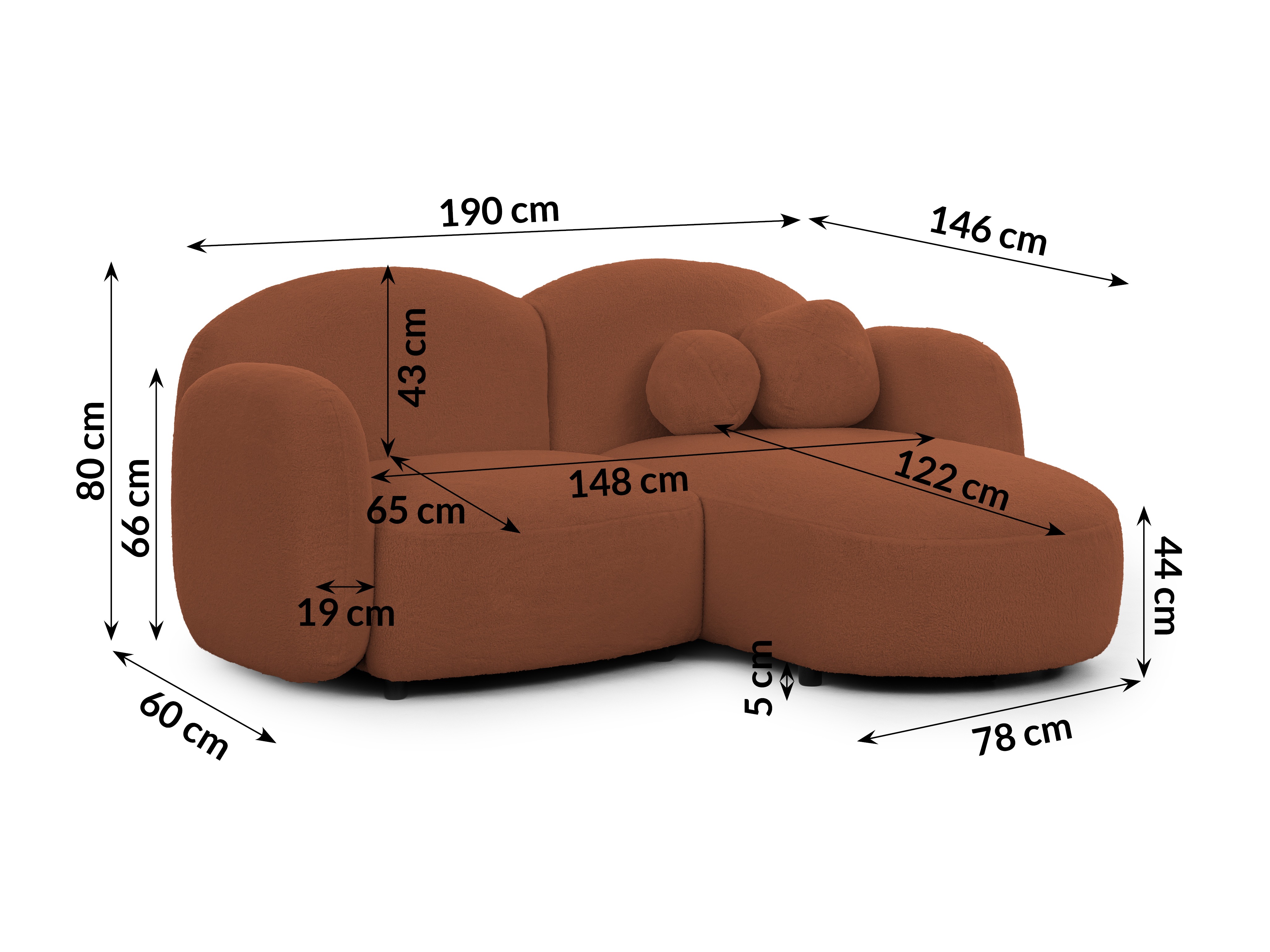 Hjørnesofa Rocklin 107 (Quelle 54)