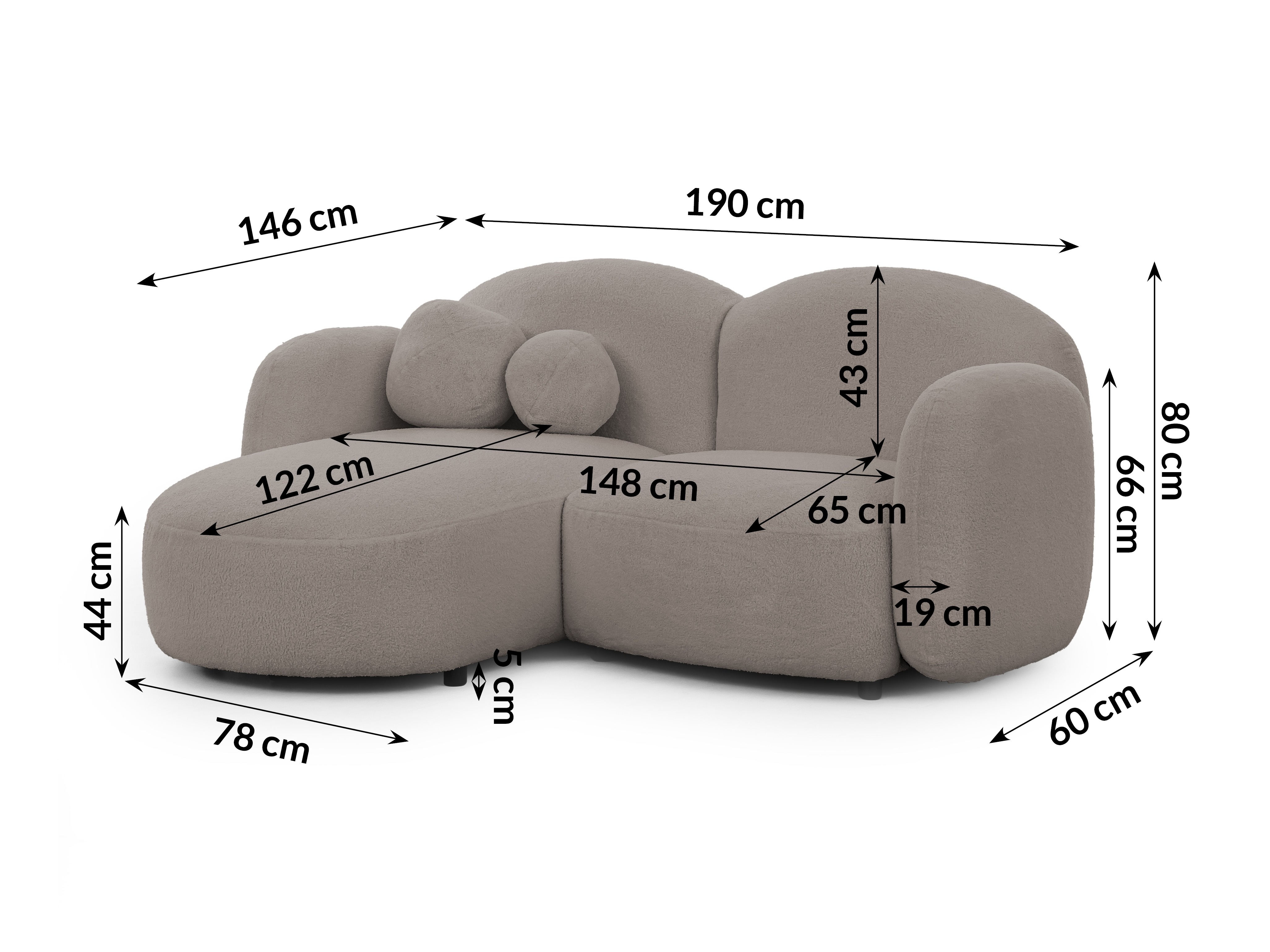 Hjørnesofa Rocklin 107 (Quelle 83)