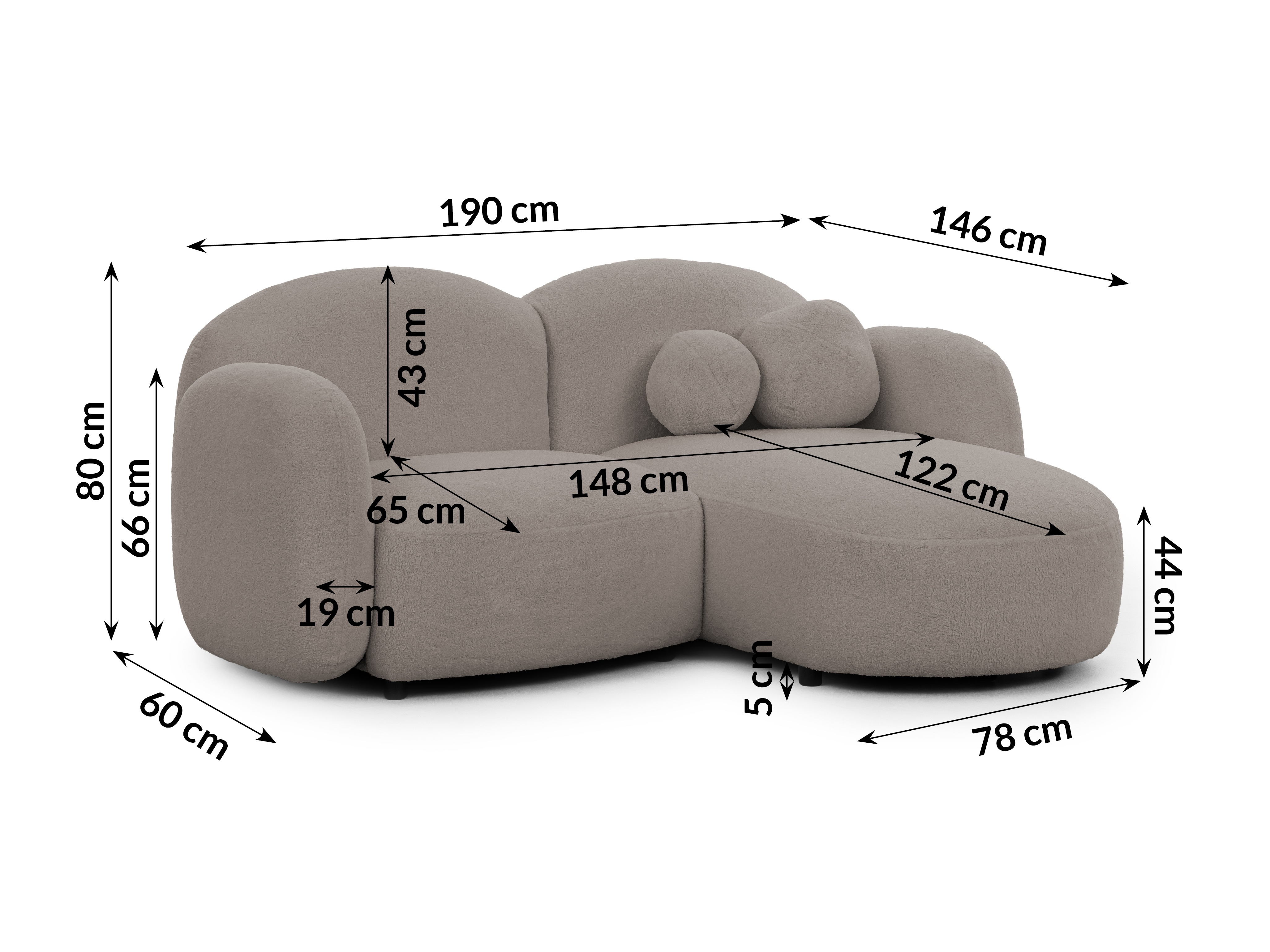 Hjørnesofa Rocklin 107 (Quelle 83)