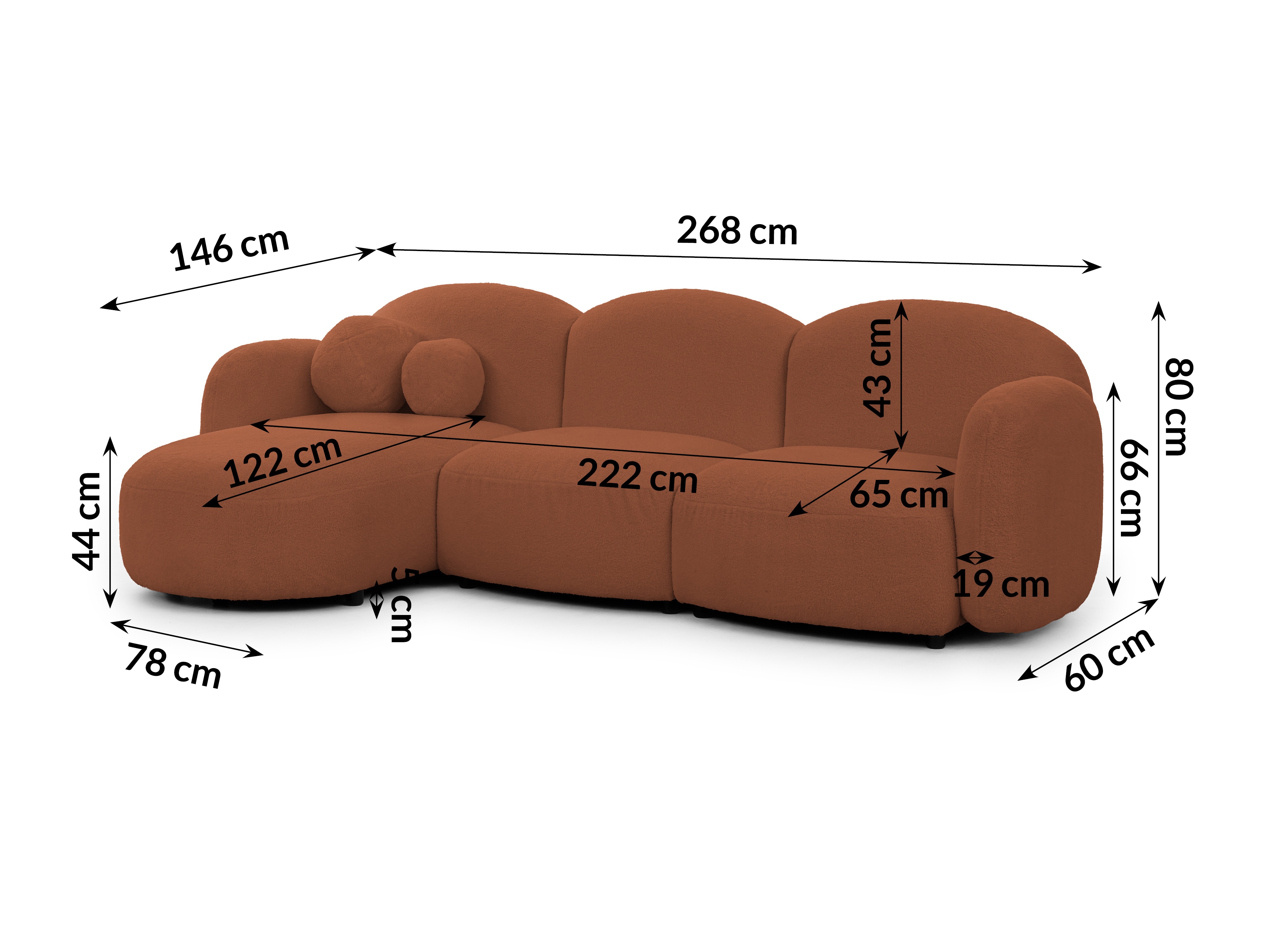 Hjørnesofa Rocklin 108 (Quelle 54)