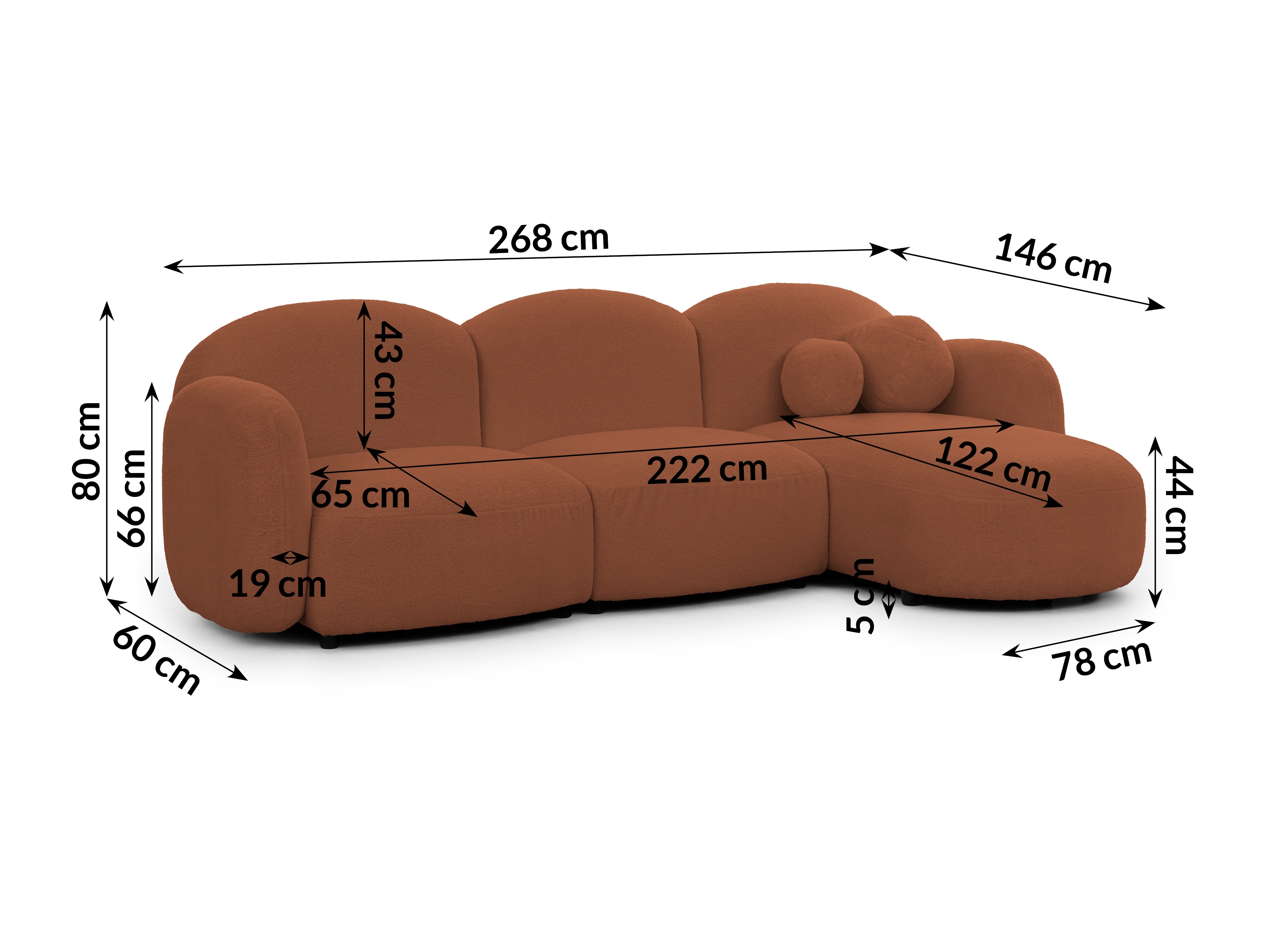 Hjørnesofa Rocklin 108 (Quelle 54)