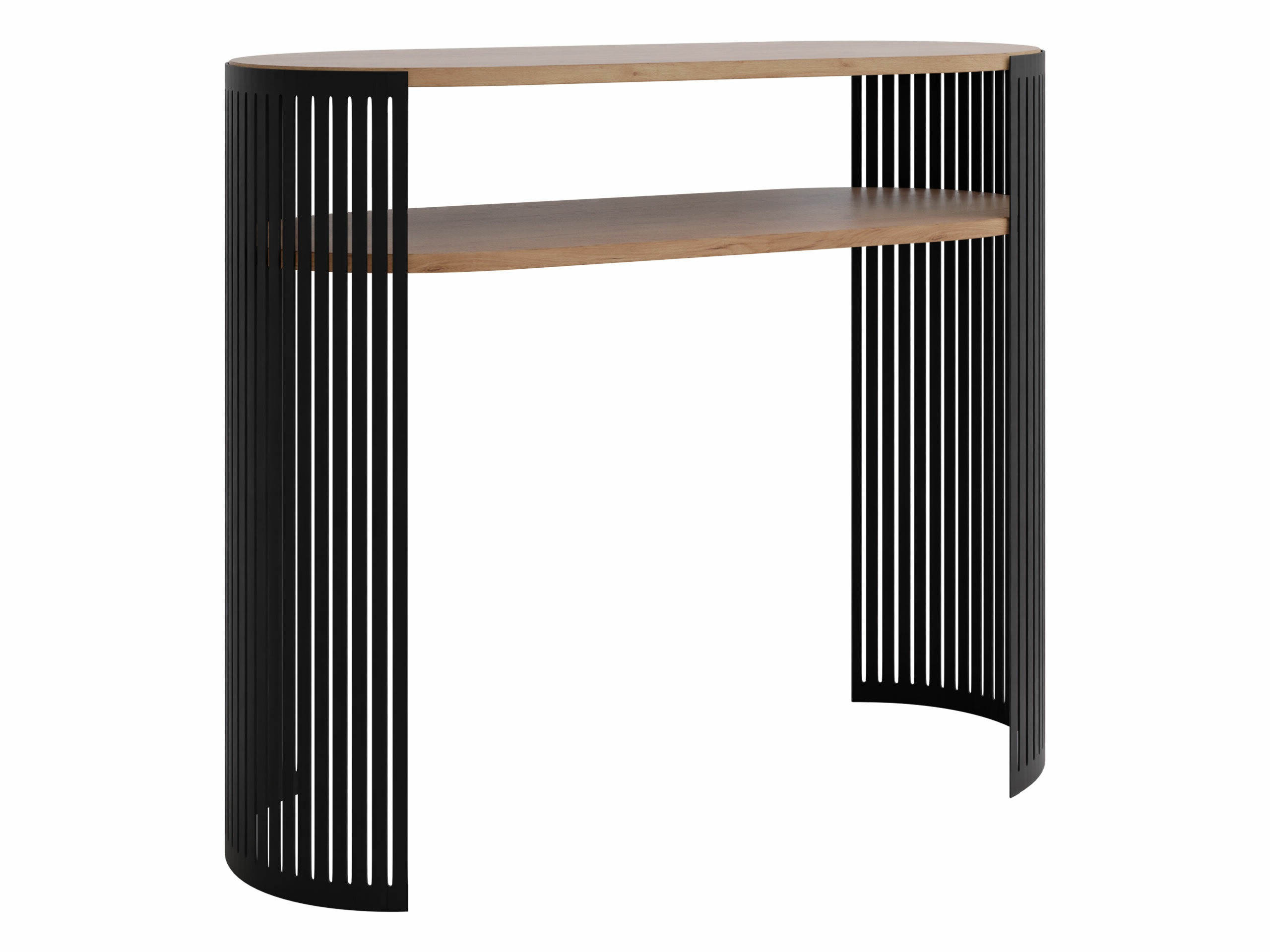 Konsolbord Civer (Sort + Craft gylden eg)