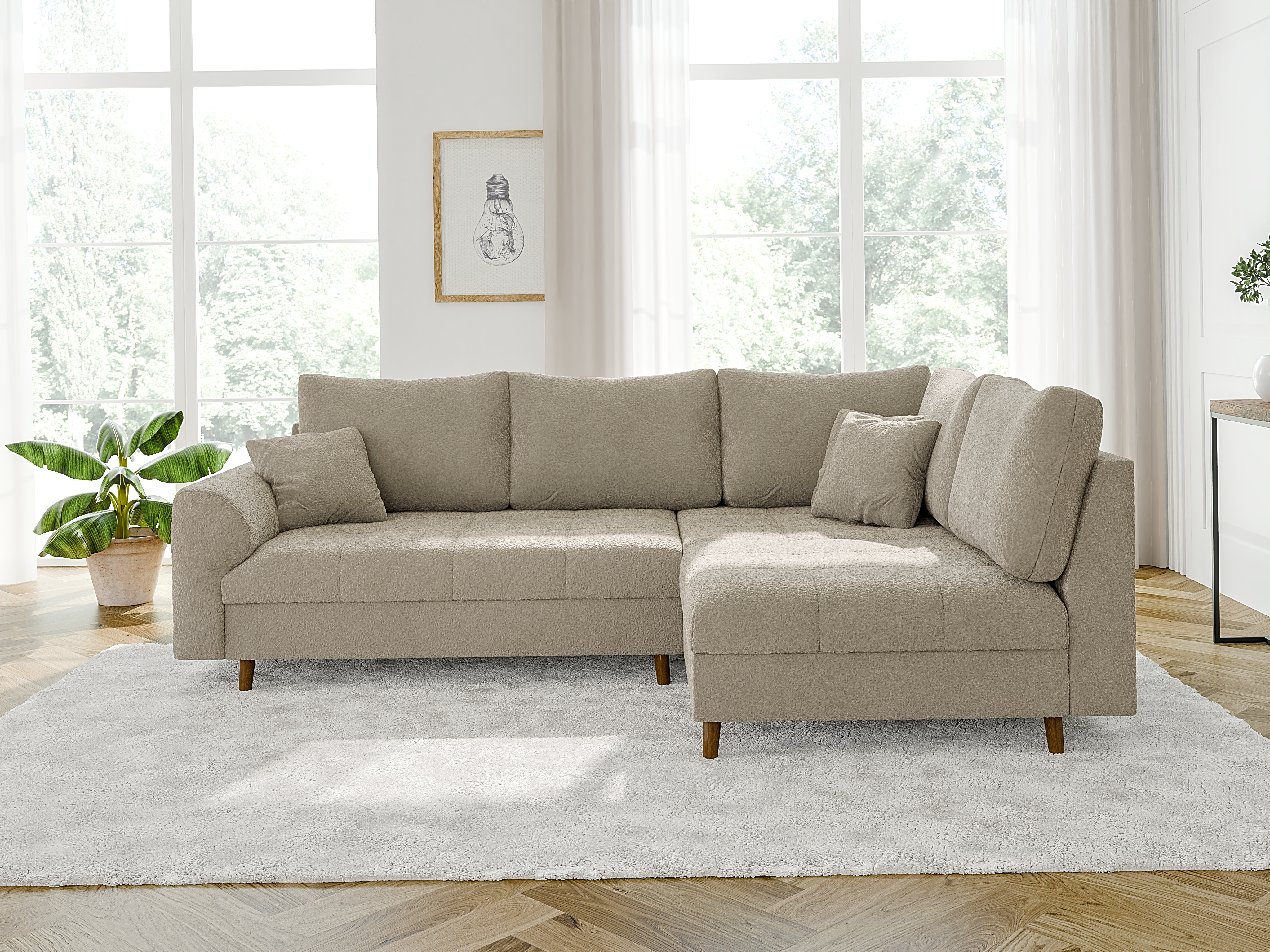 Hjørnesofa Elbmori 100 (Coral 65)