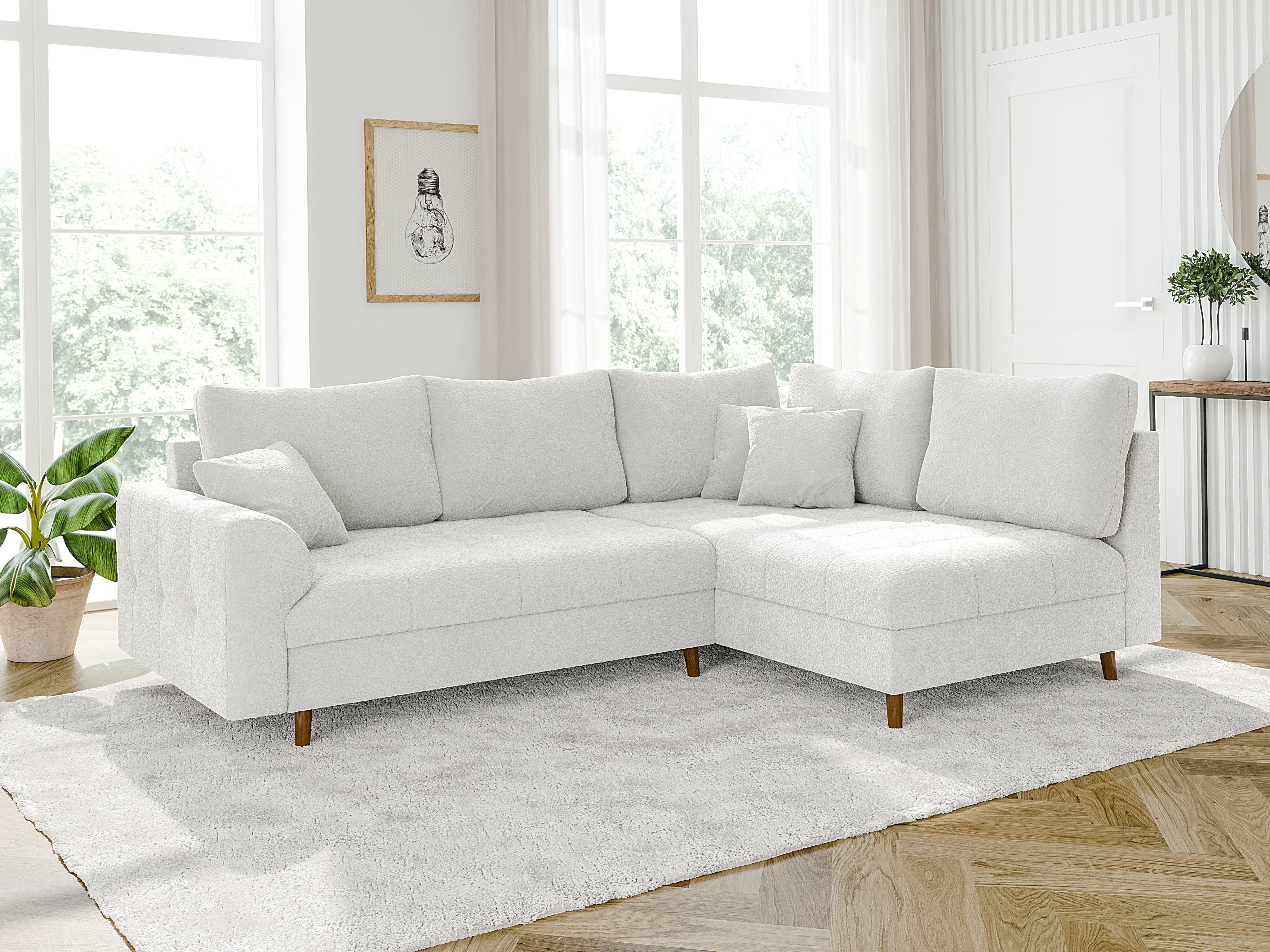Hjørnesofa Elbmori 100 (Coral 70)