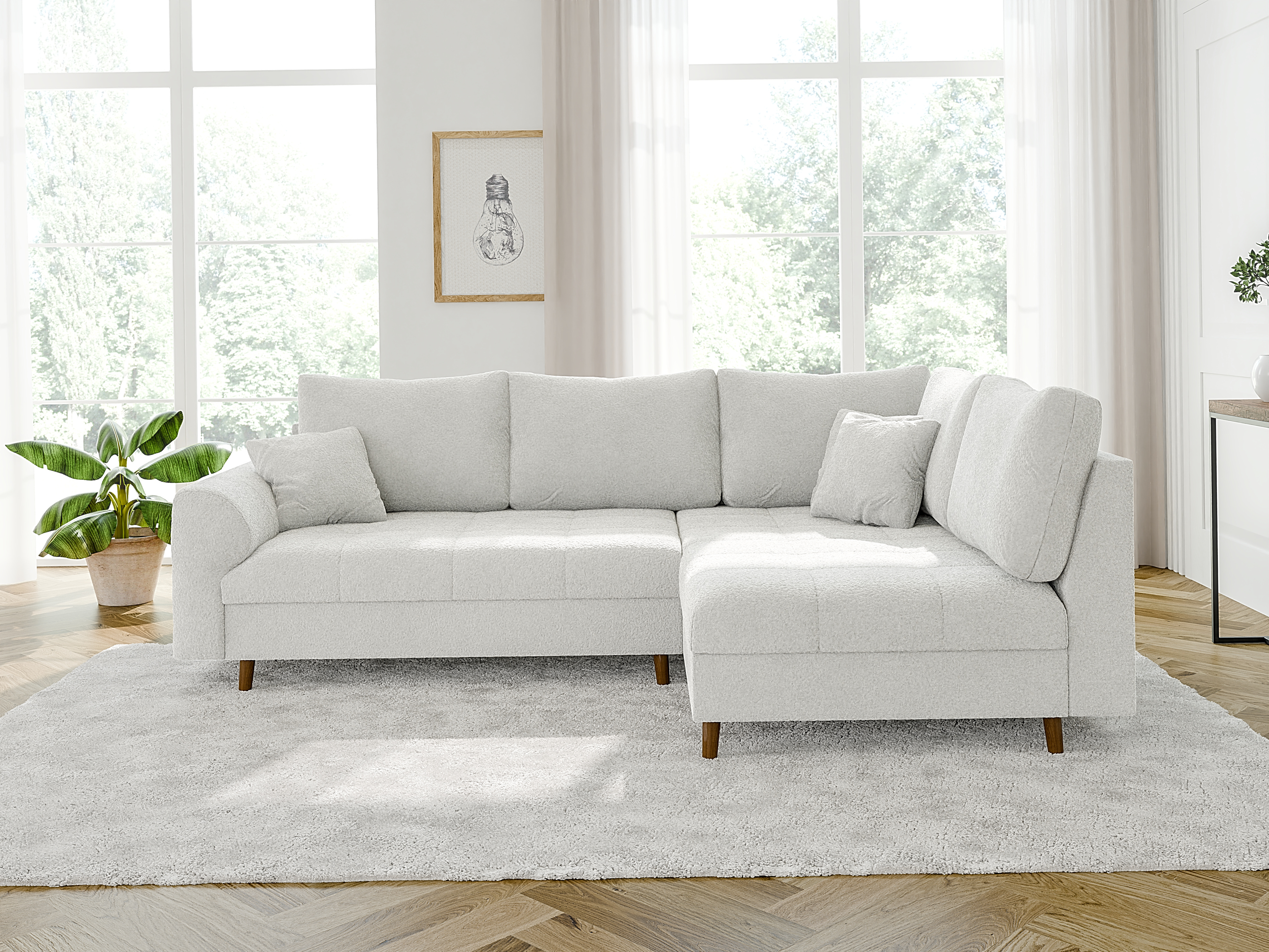 Hjørnesofa Elbmori 100 (Coral 70)