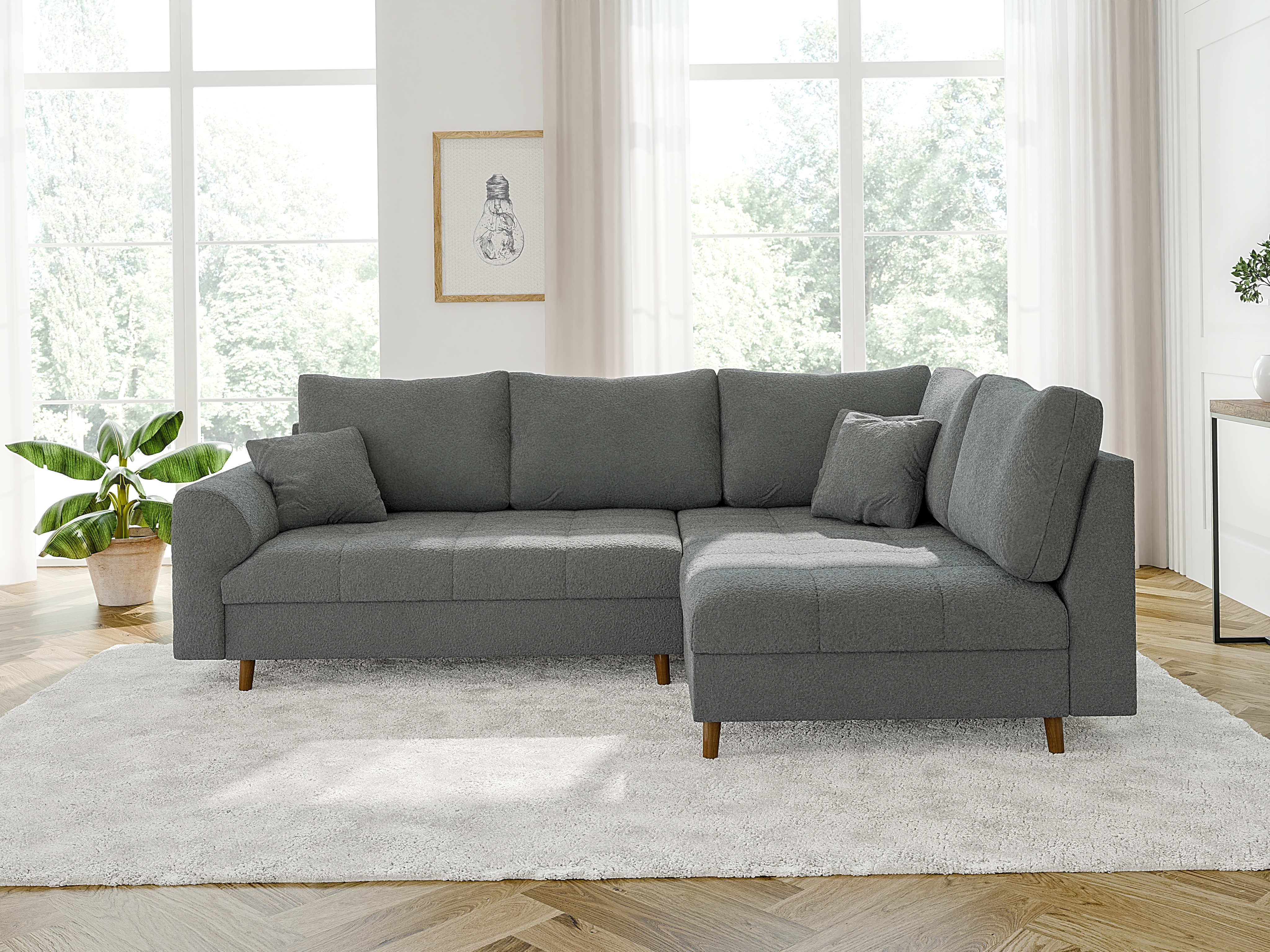 Hjørnesofa Elbmori 100 (Coral 75)