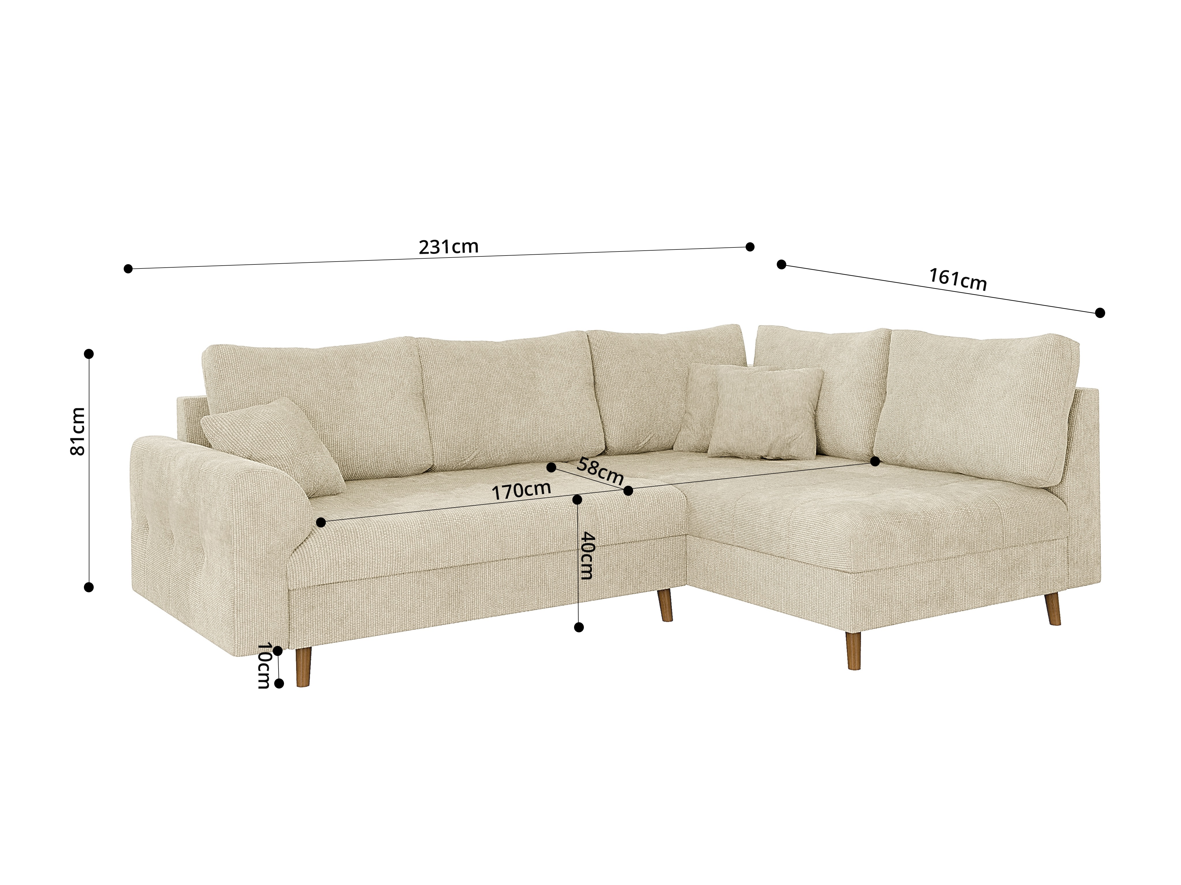 Hjørnesofa Elbmori 100 (Flow 05)