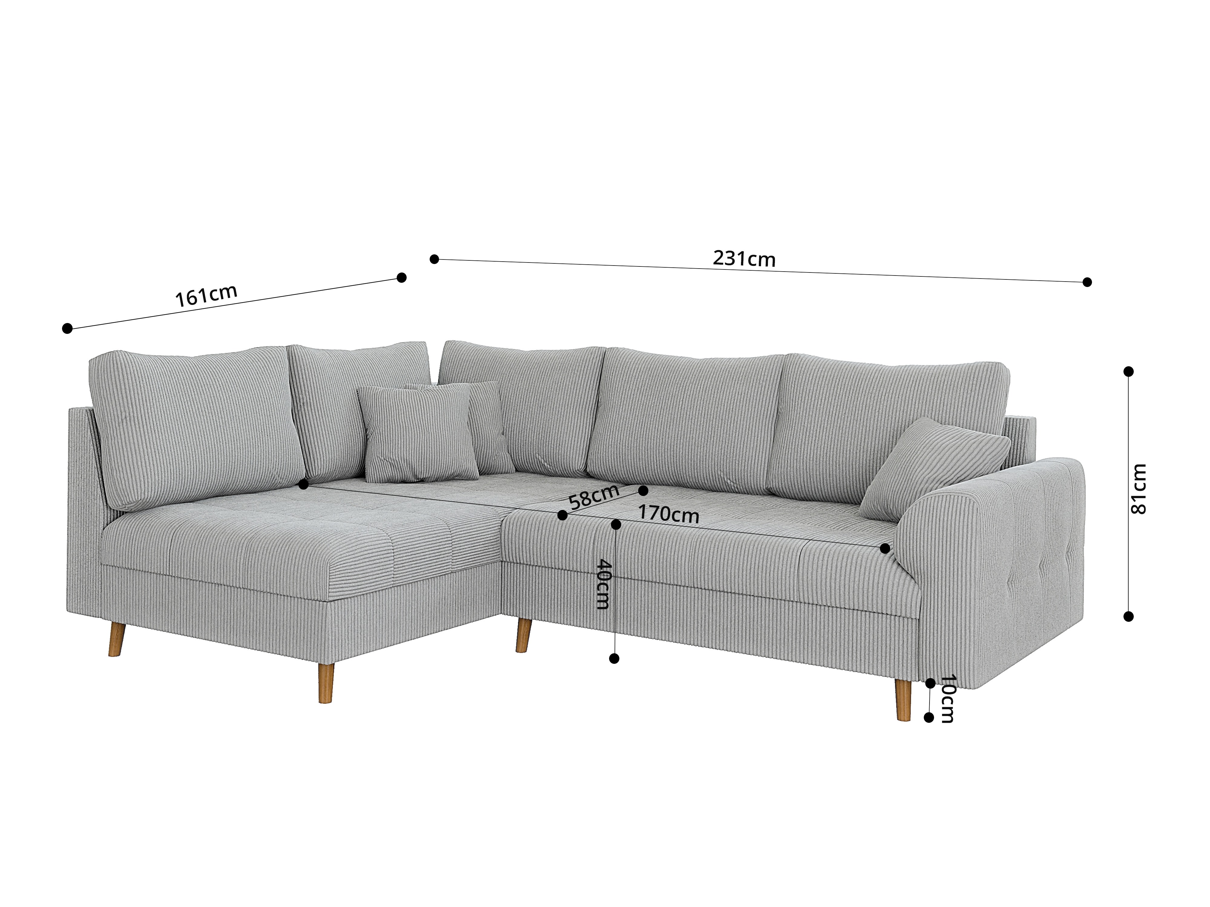 Hjørnesofa Elbmori 100 (Lincoln 86)