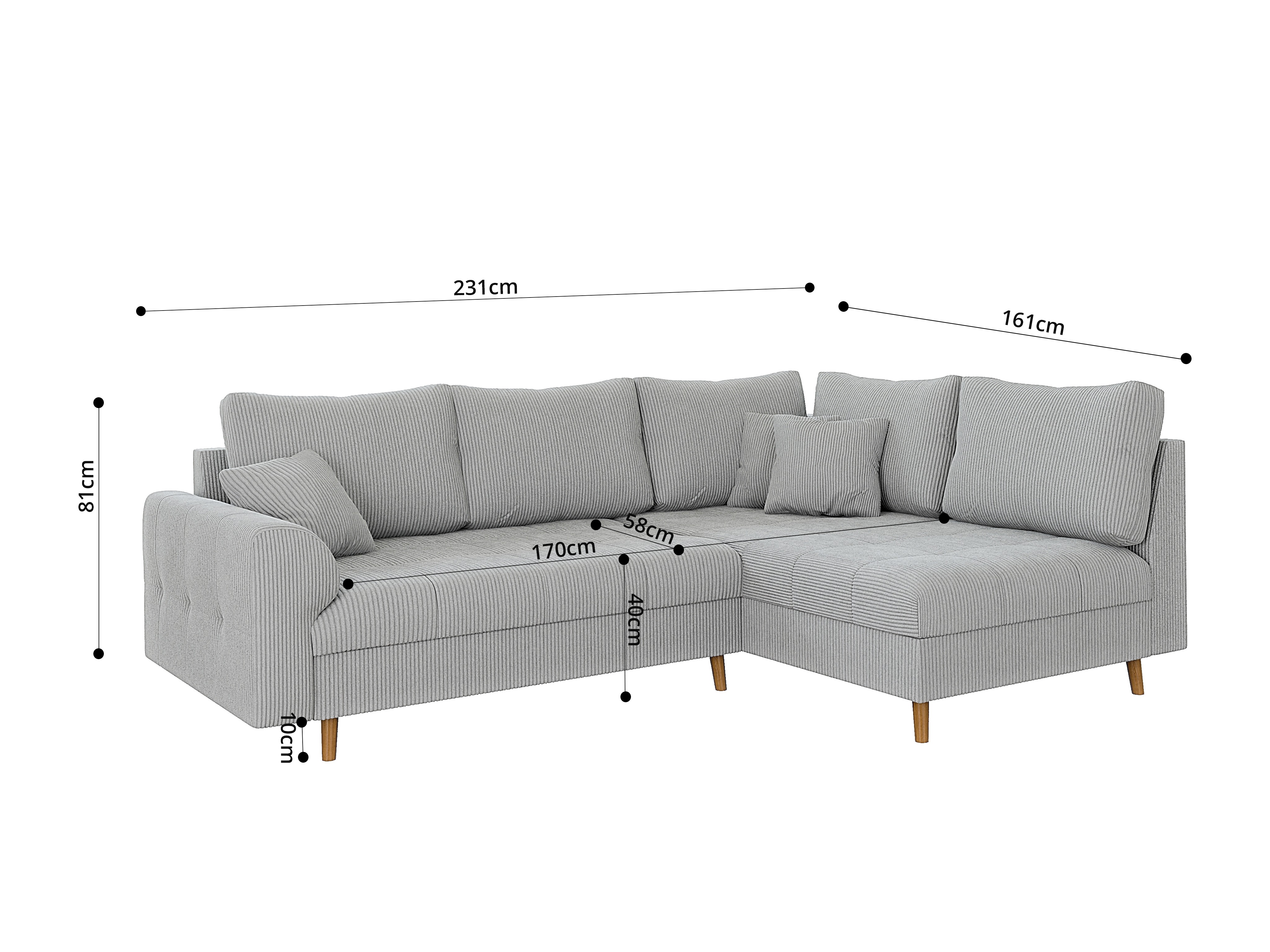 Hjørnesofa Elbmori 100 (Lincoln 86)