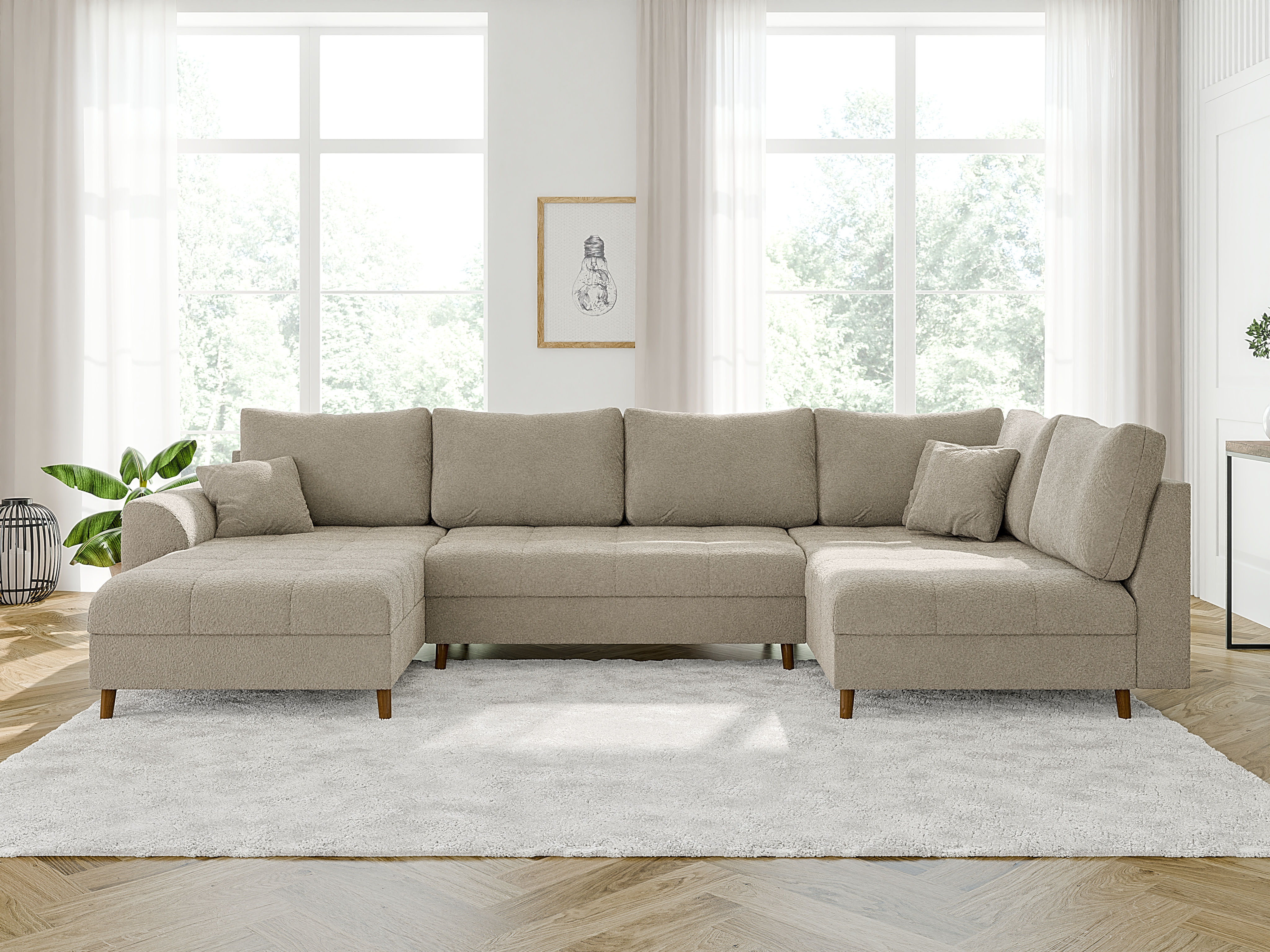 Hjørnesofa Elbmori 101 (Coral 65)