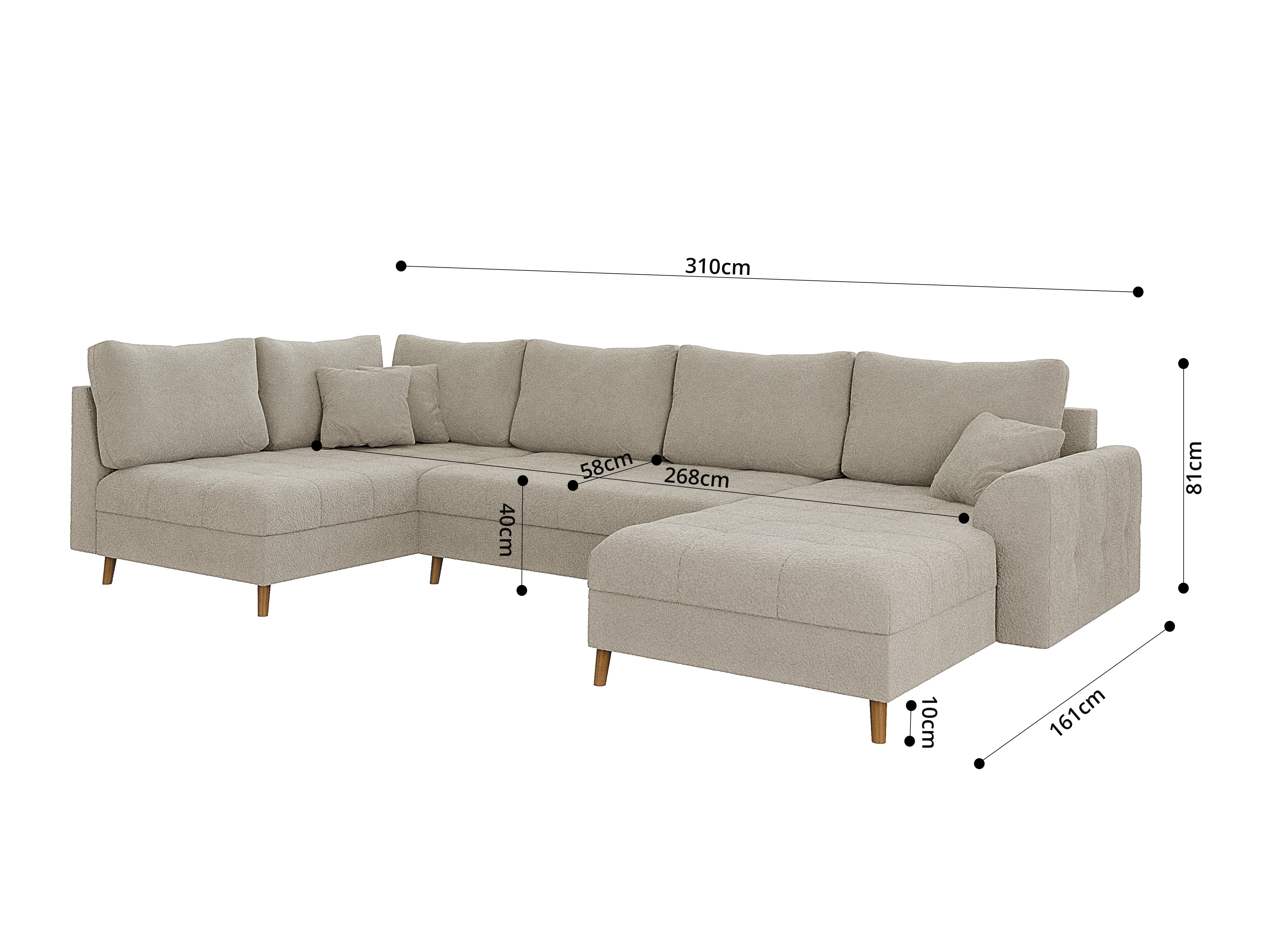 Hjørnesofa Elbmori 101 (Coral 65)
