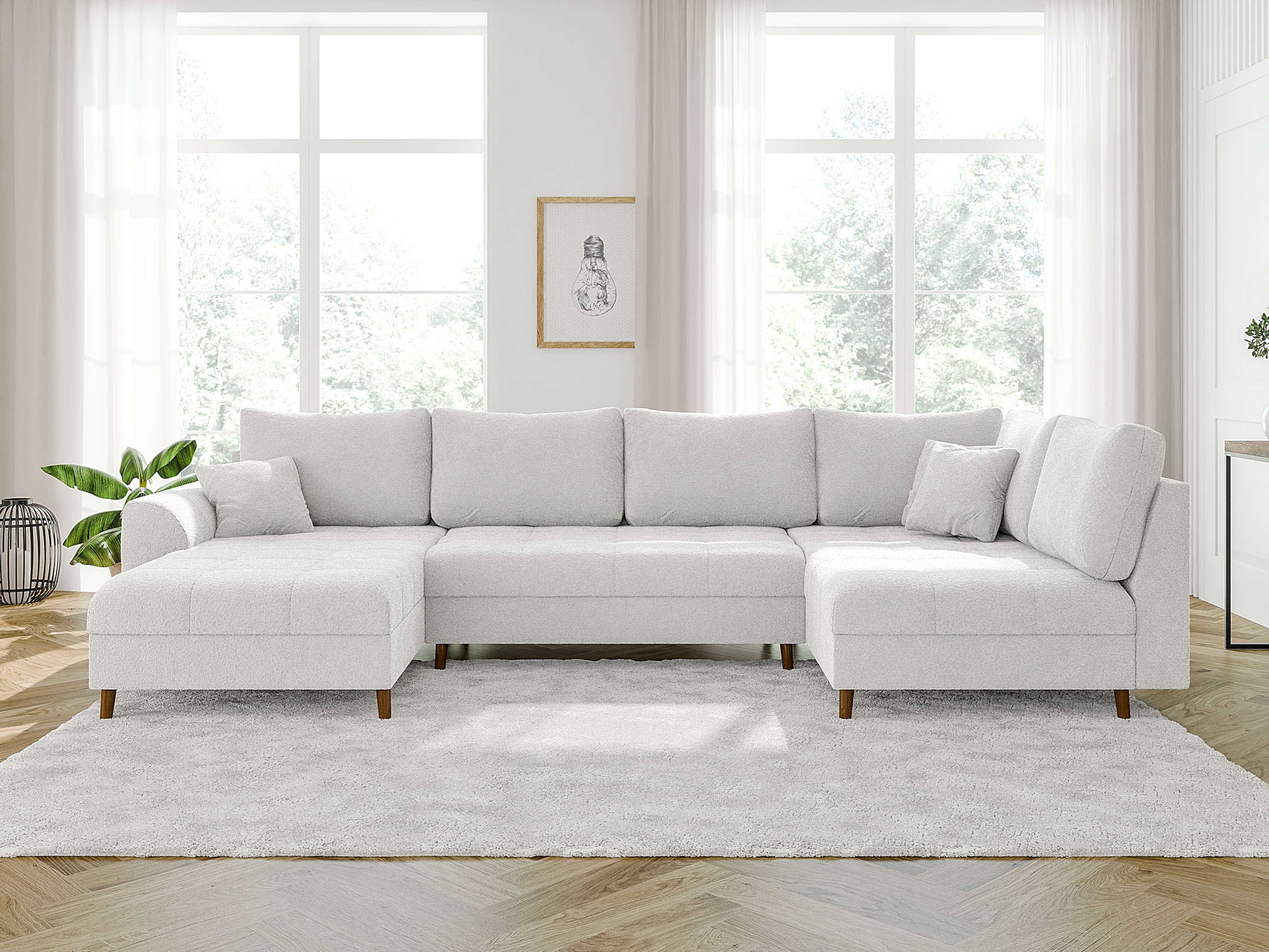 Hjørnesofa Elbmori 101 (Coral 70)
