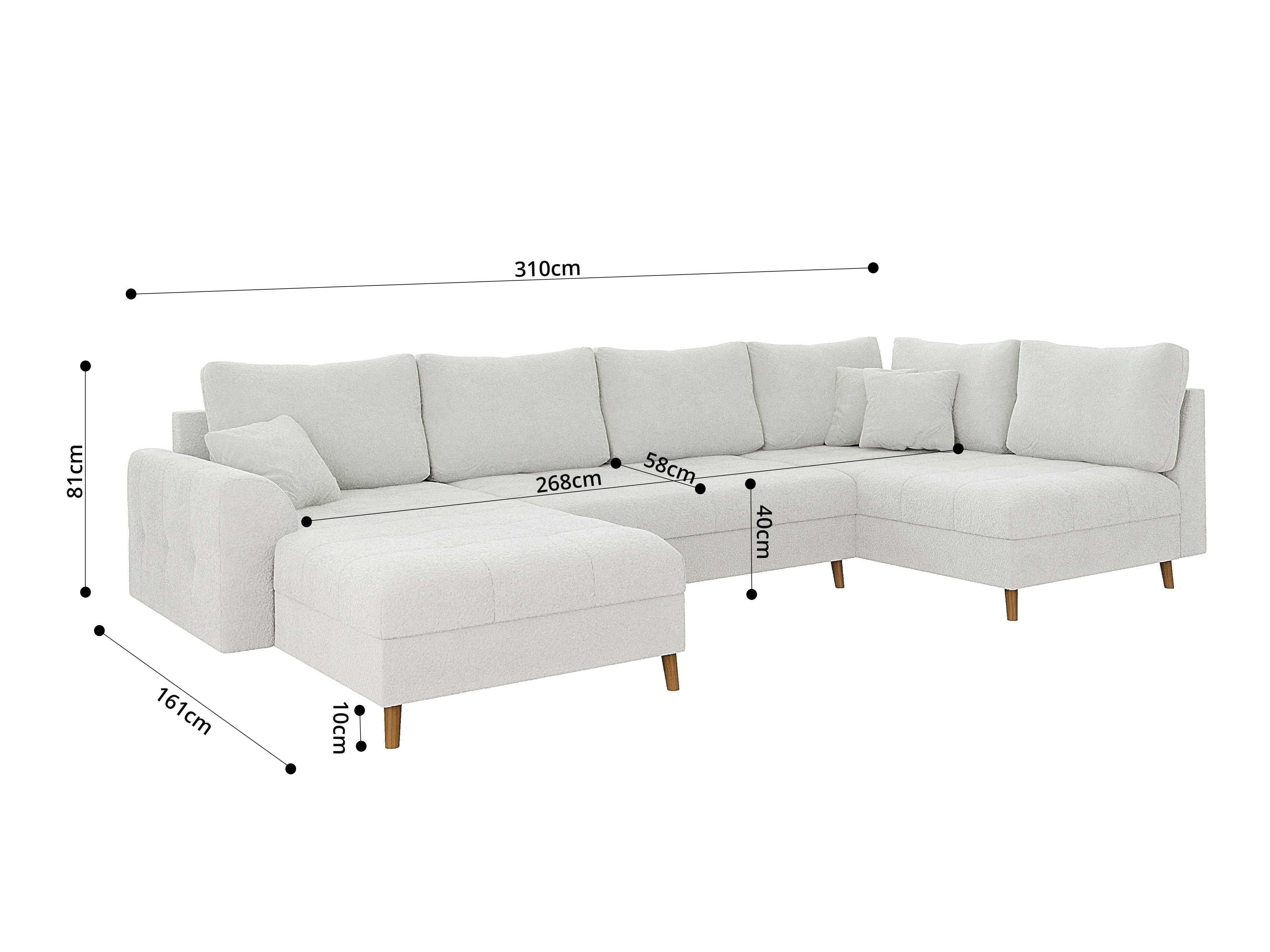 Hjørnesofa Elbmori 101 (Coral 70)