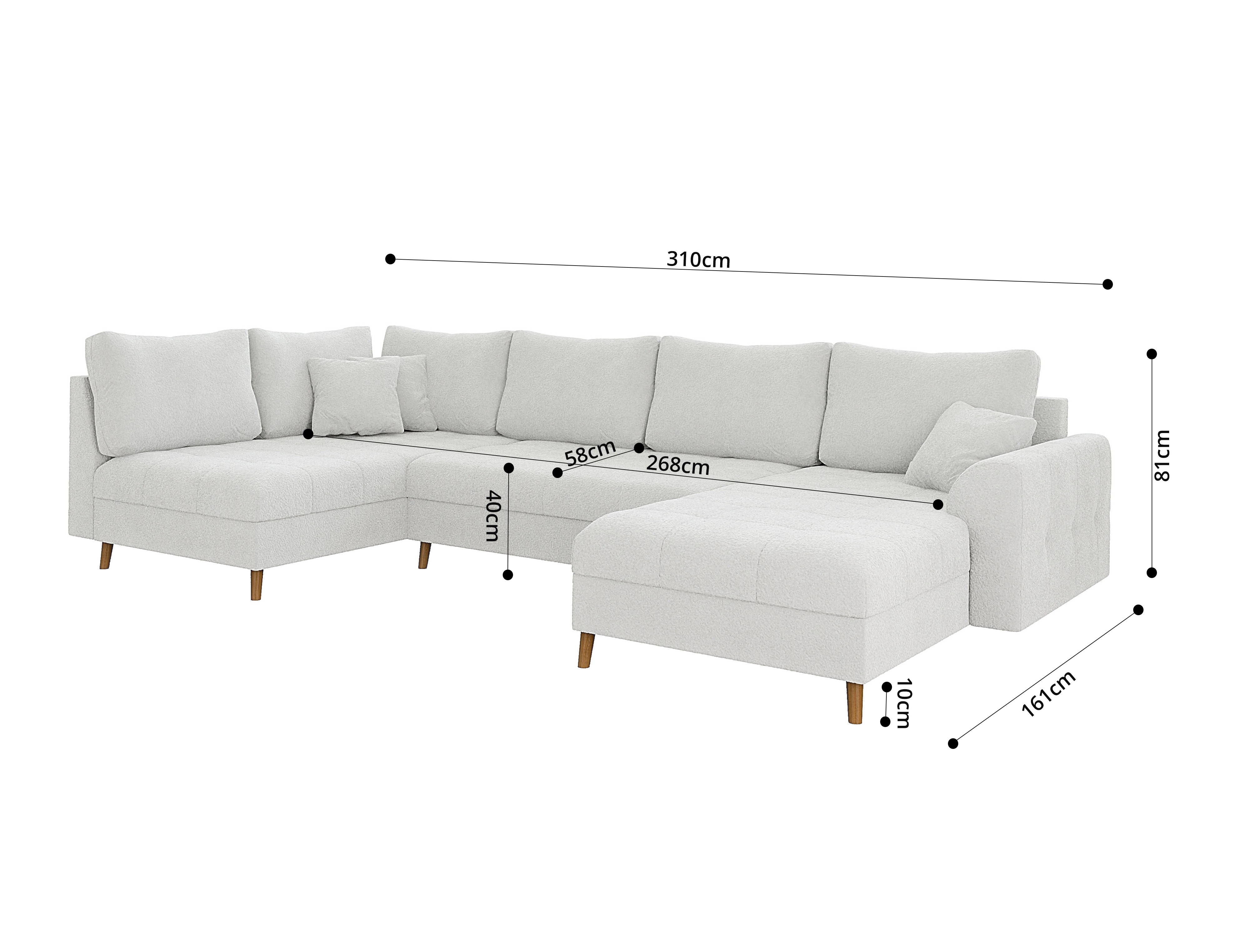 Hjørnesofa Elbmori 101 (Coral 70)