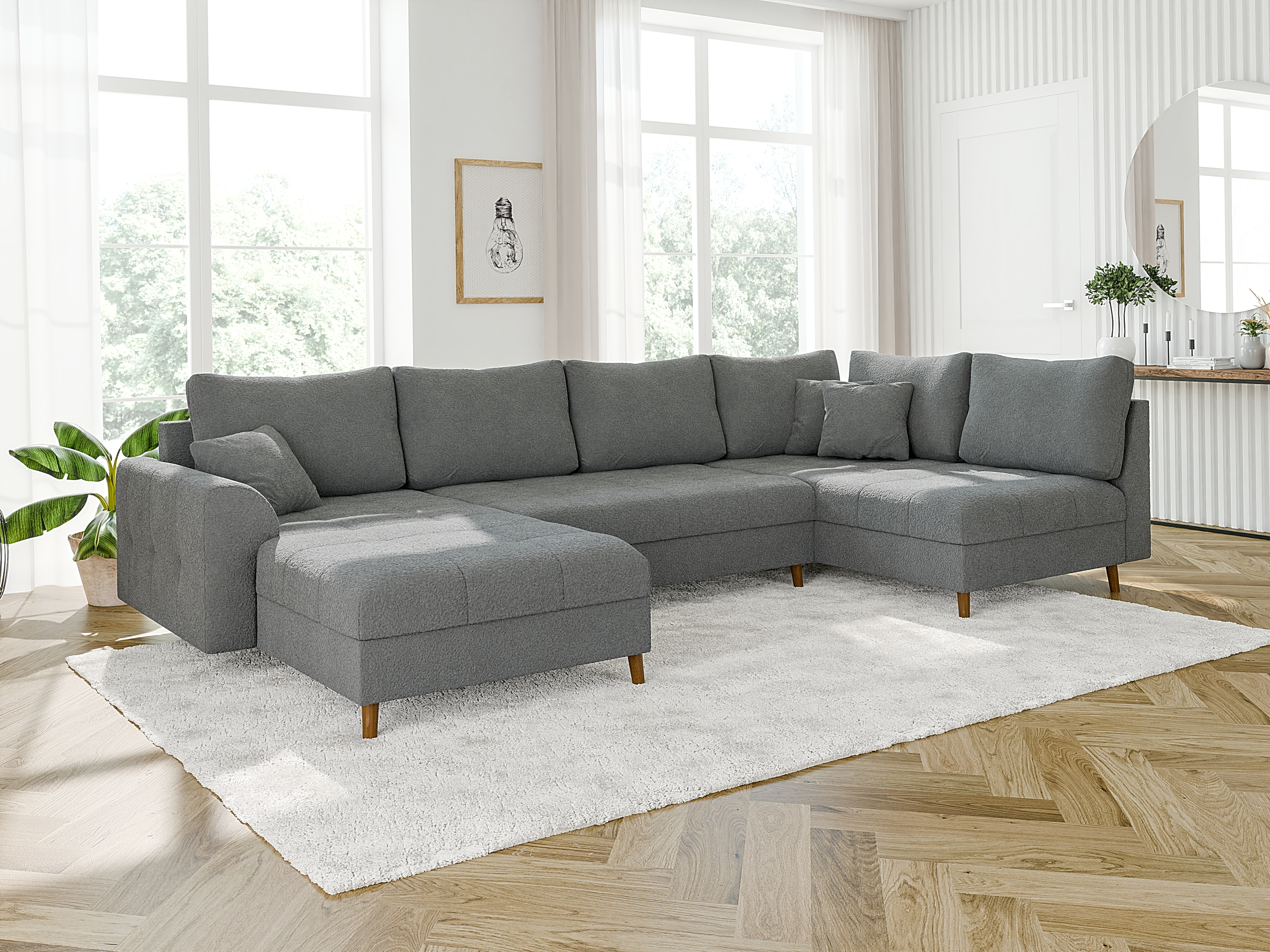 Hjørnesofa Elbmori 101 (Coral 75)