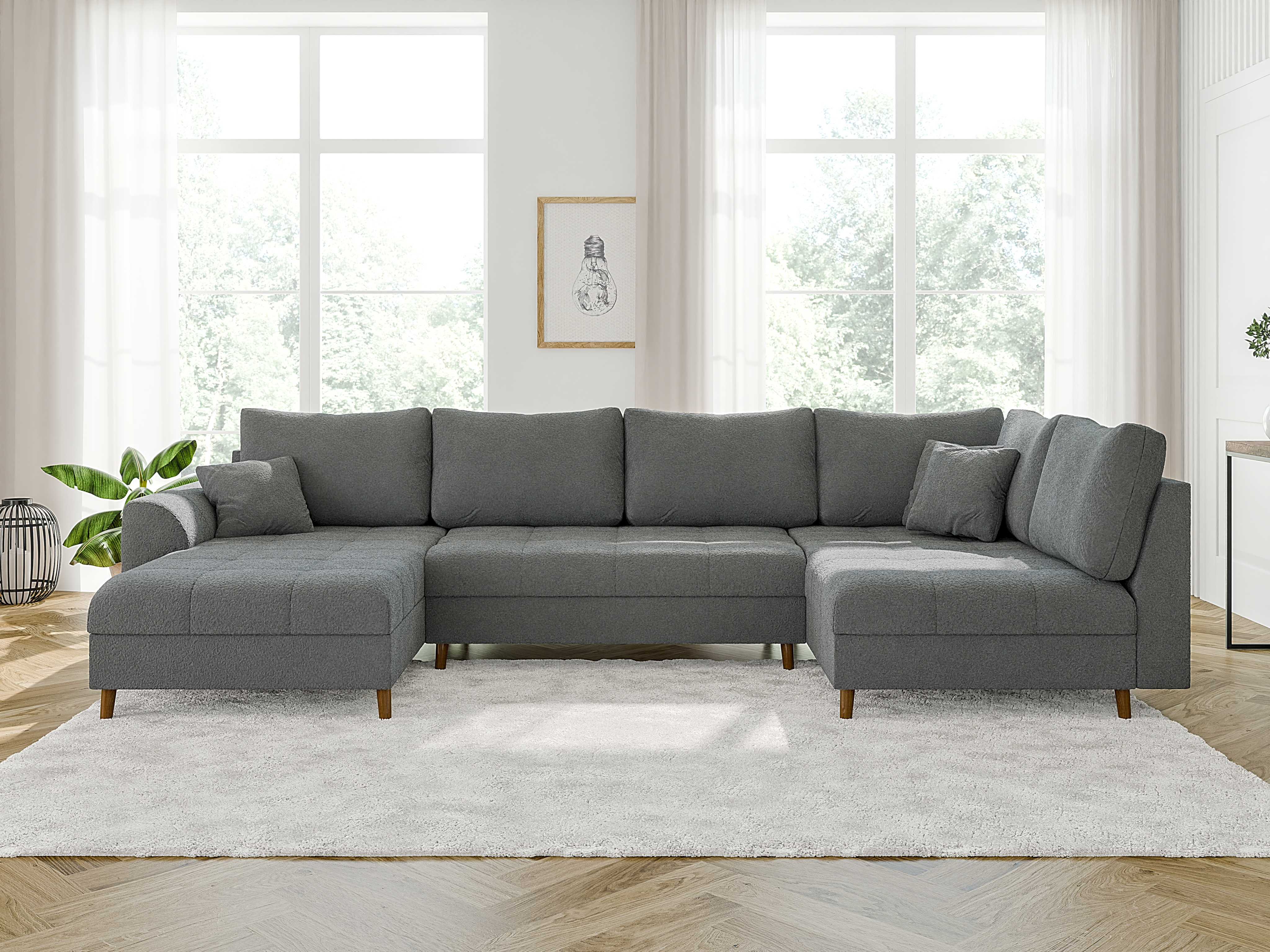 Hjørnesofa Elbmori 101 (Coral 75)