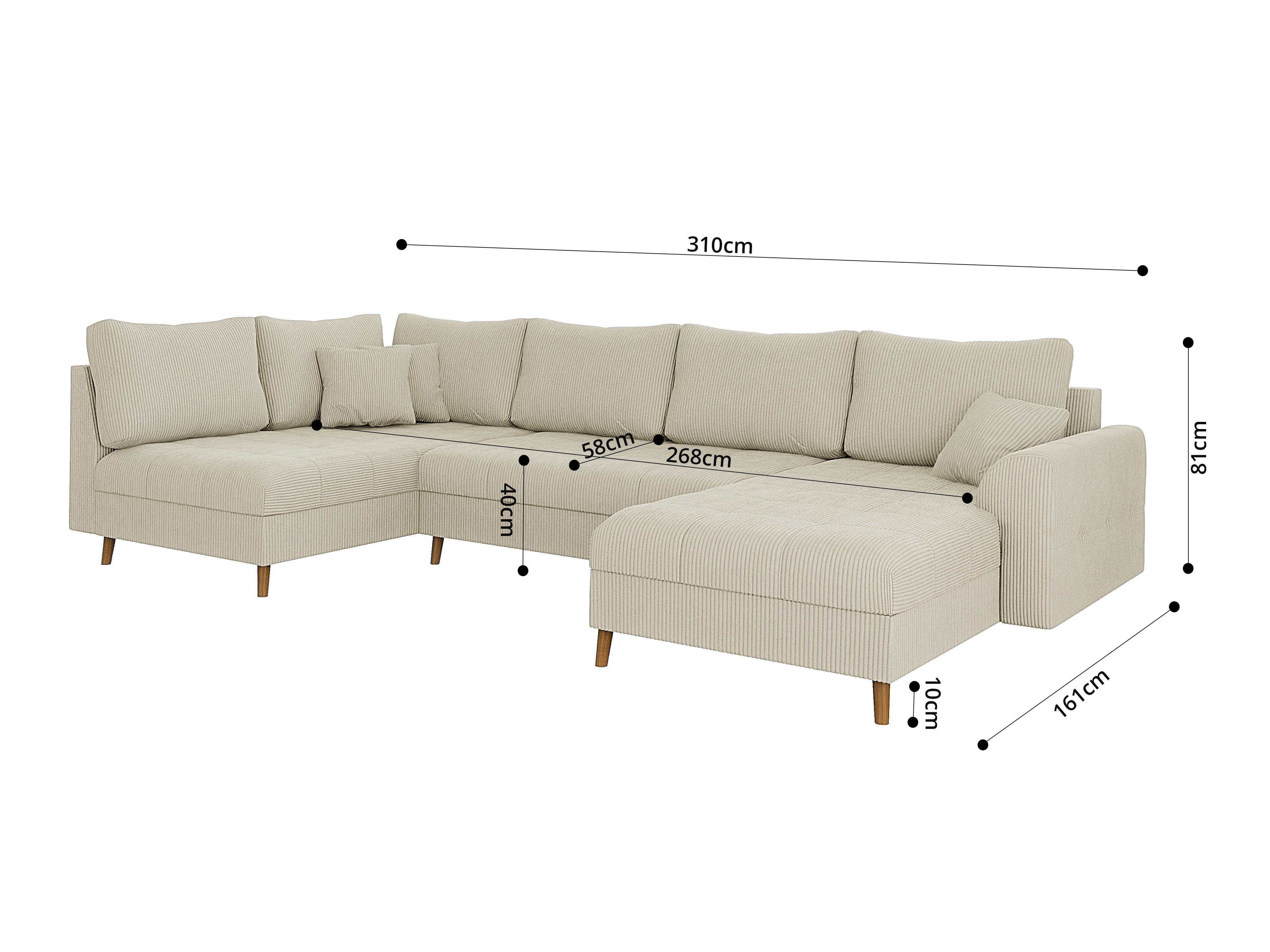 Hjørnesofa Elbmori 101 (Lincoln 03)