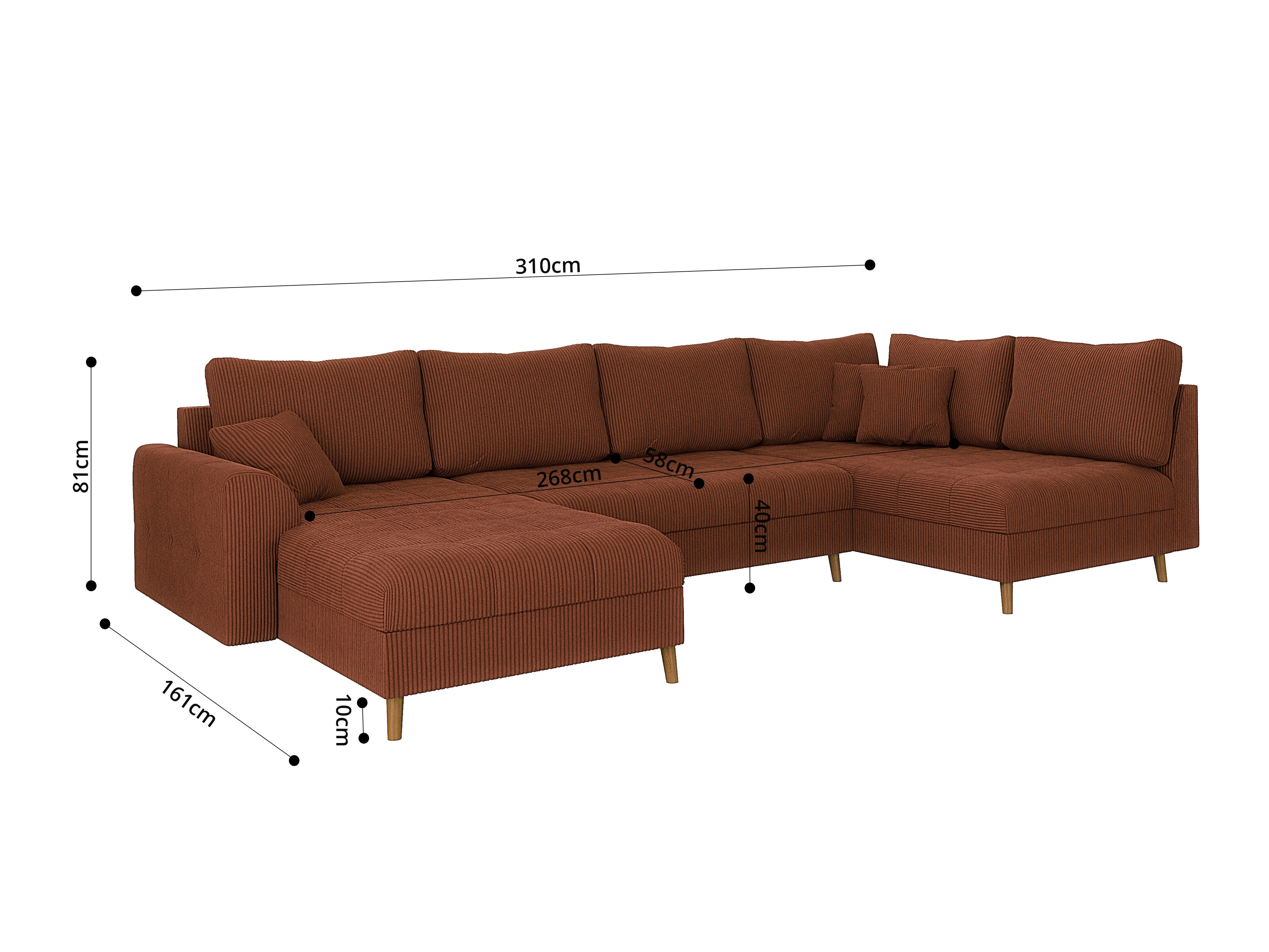 Hjørnesofa Elbmori 101 (Lincoln 57)