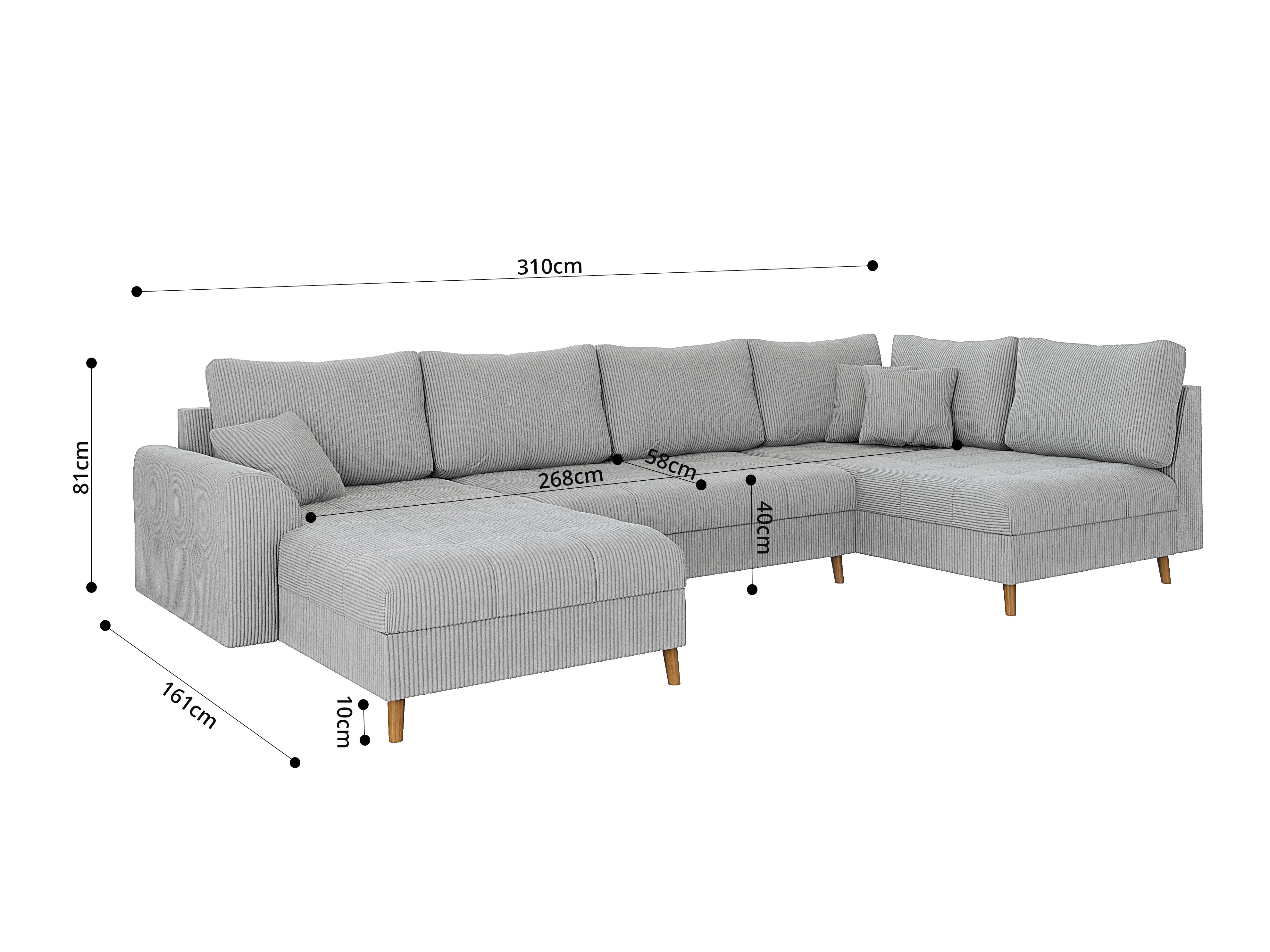 Hjørnesofa Elbmori 101 (Lincoln 86)