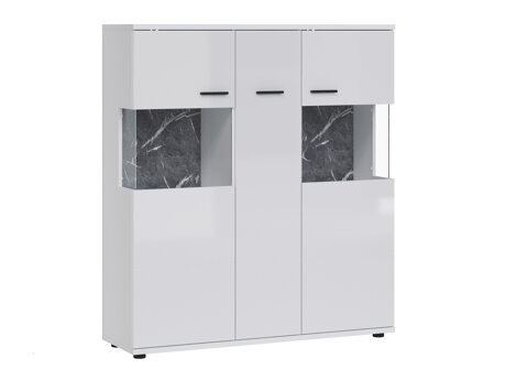 Reol Ontario 169 (Glansfuld hvid + Hvid)