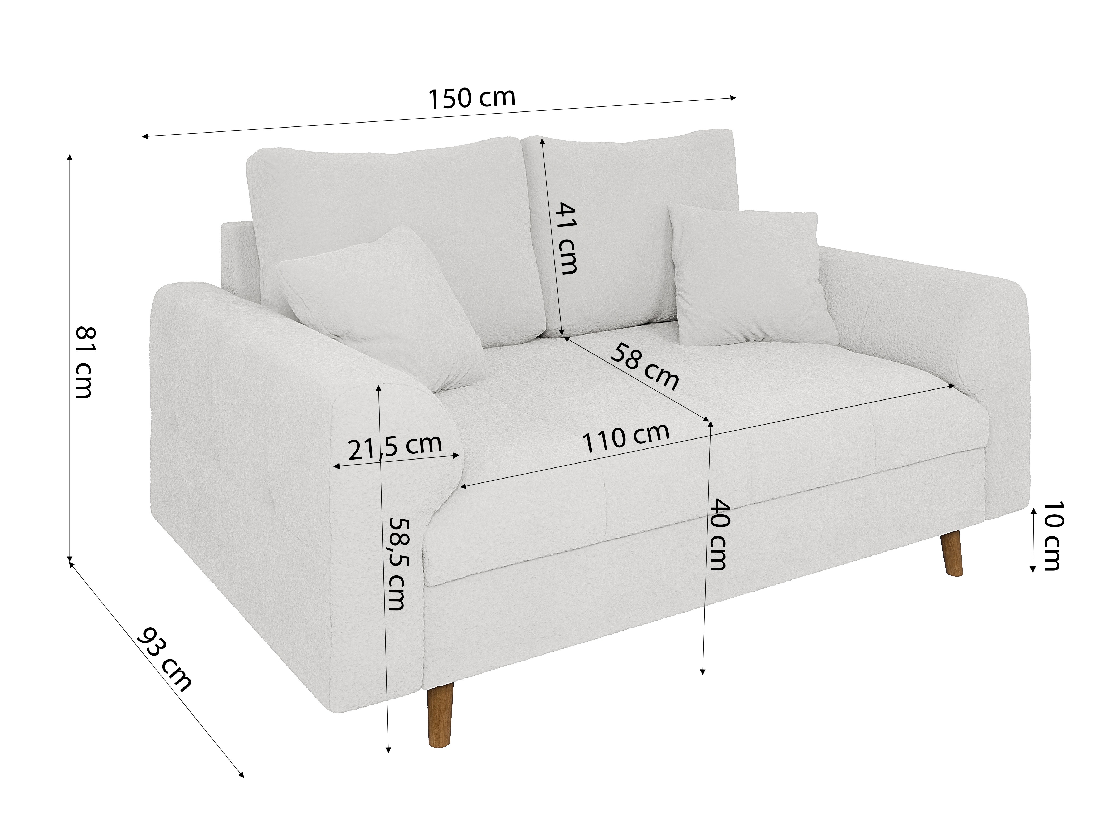 Sofa Elbmori 104 (Coral 70)