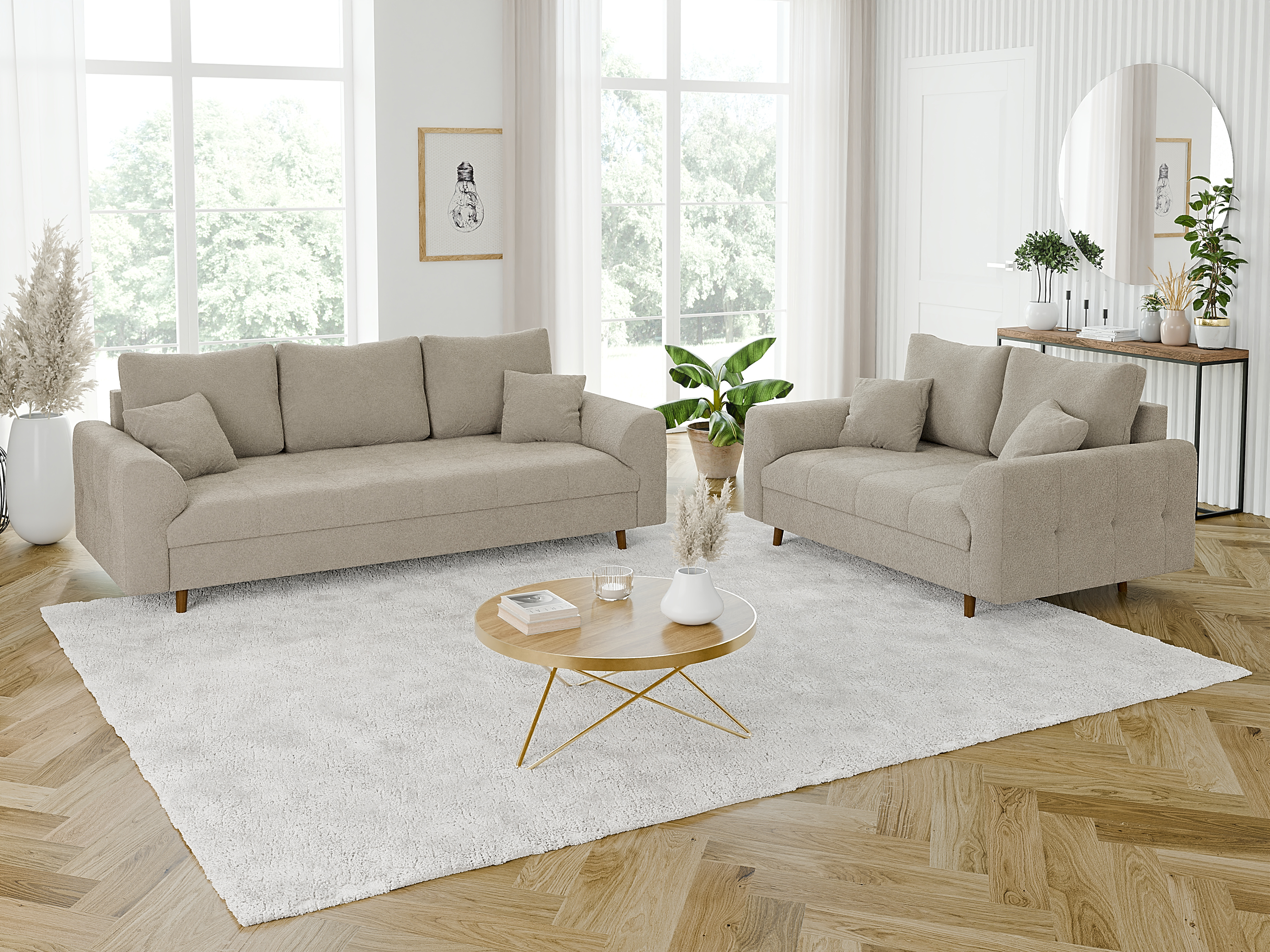 Polstret møbelsæt Elbmori 107 (Coral 65)