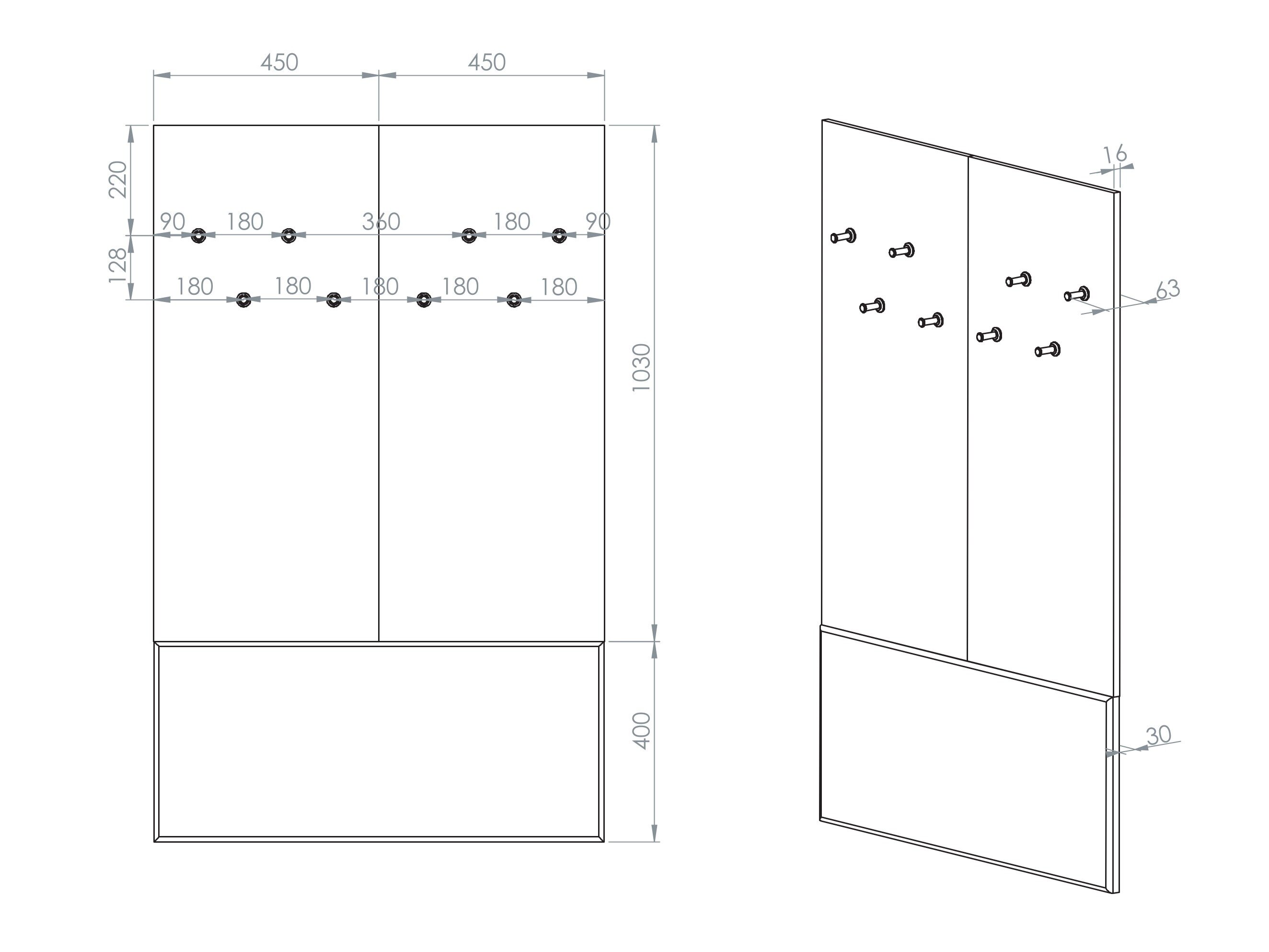 Knagerække Tivorlo 101