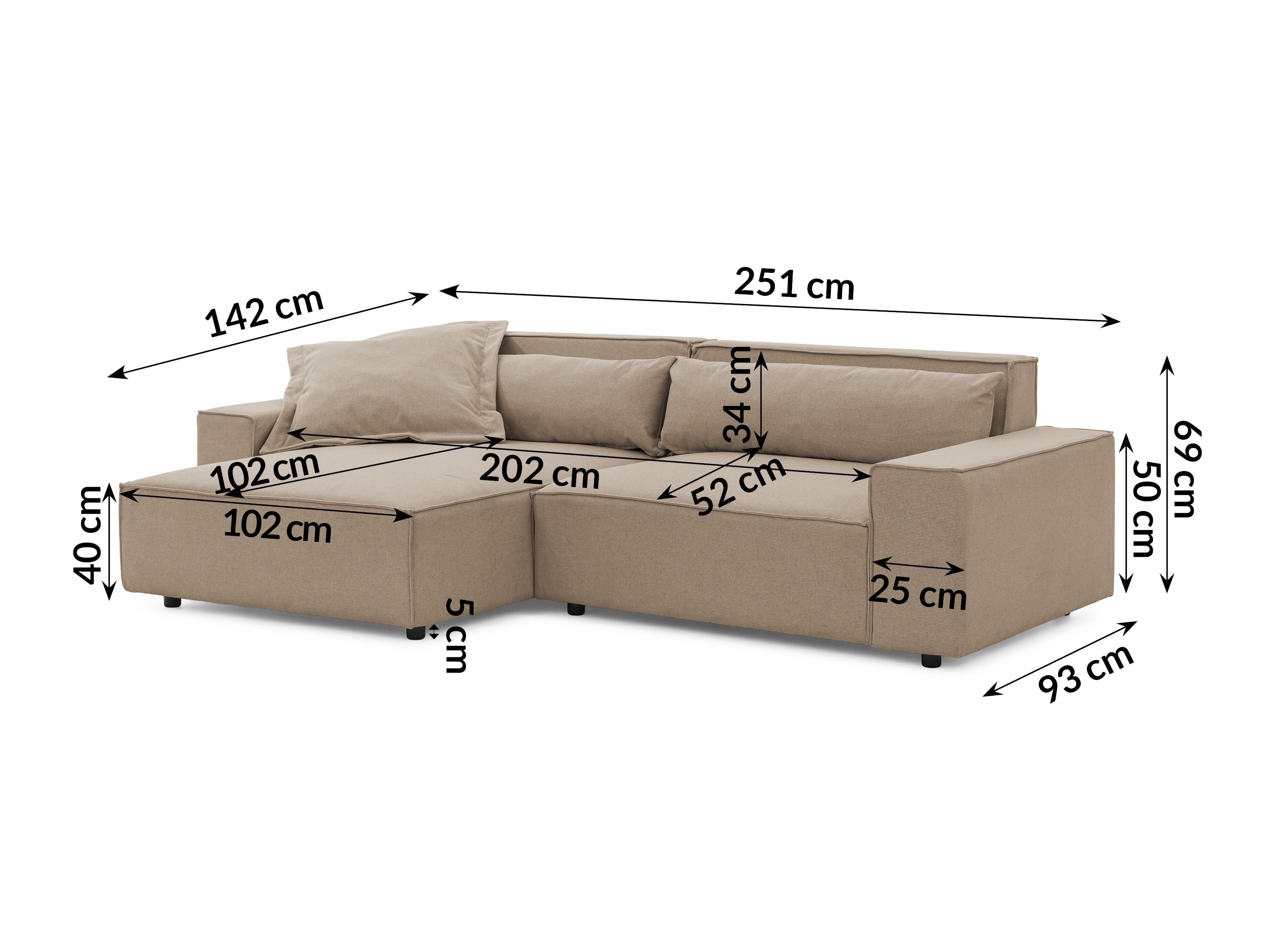 Hjørnesofa Rocklin 113 (Barrel 19)