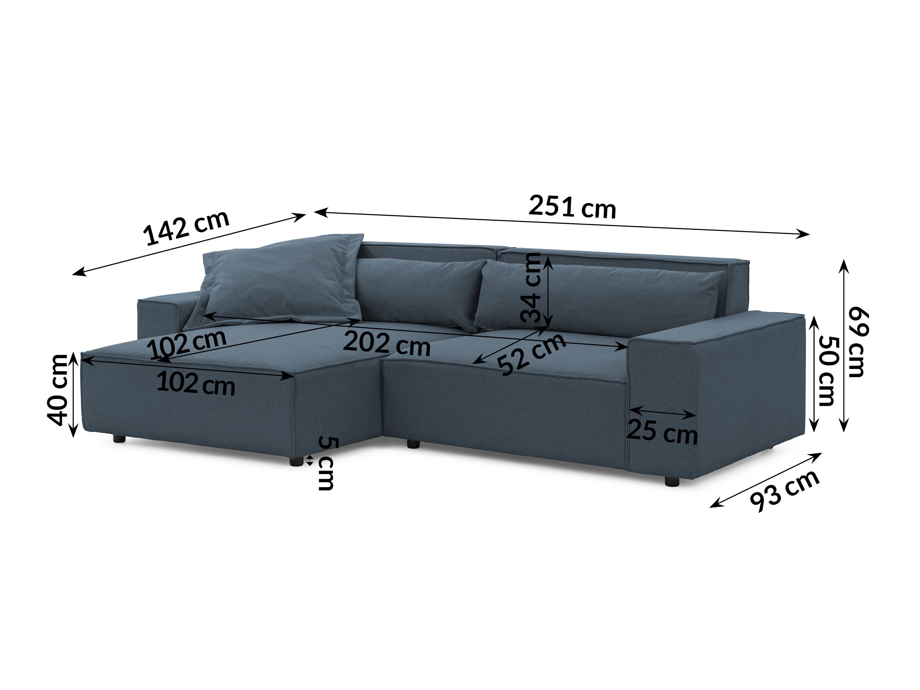 Hjørnesofa Rocklin 113 (Barrel 74)