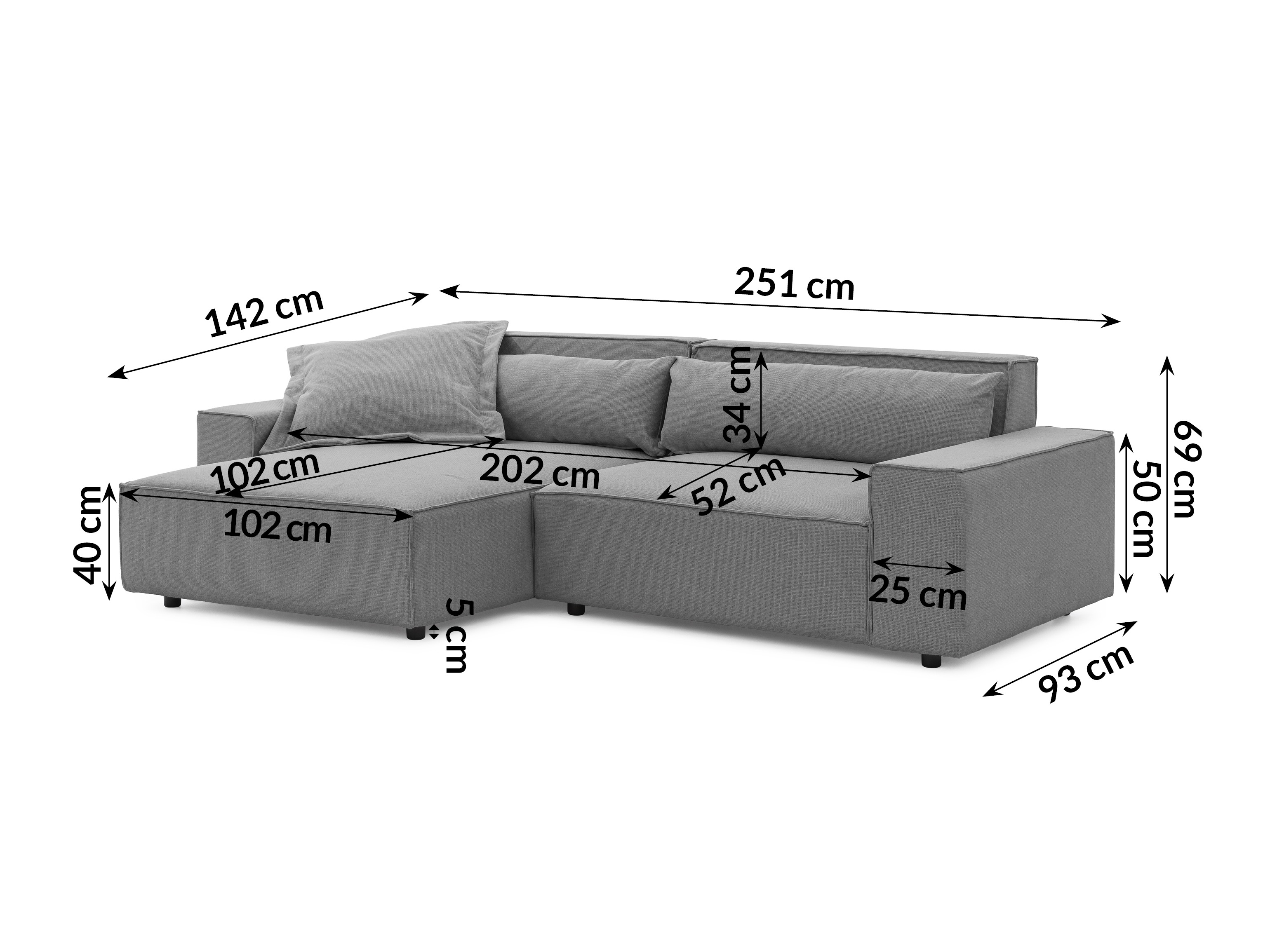 Hjørnesofa Rocklin 113 (Barrel 83)