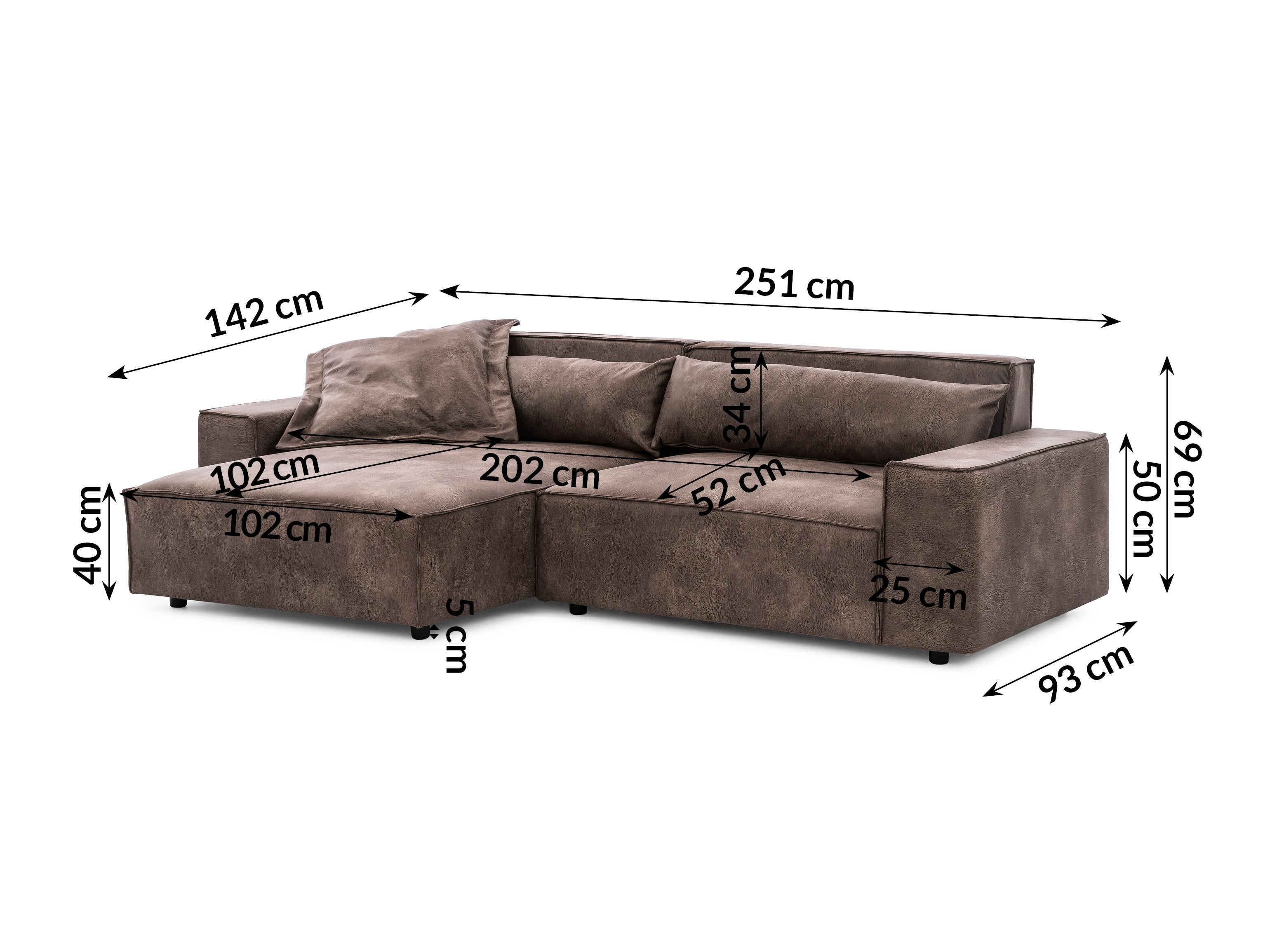 Hjørnesofa Rocklin 113 (Tobago 16)