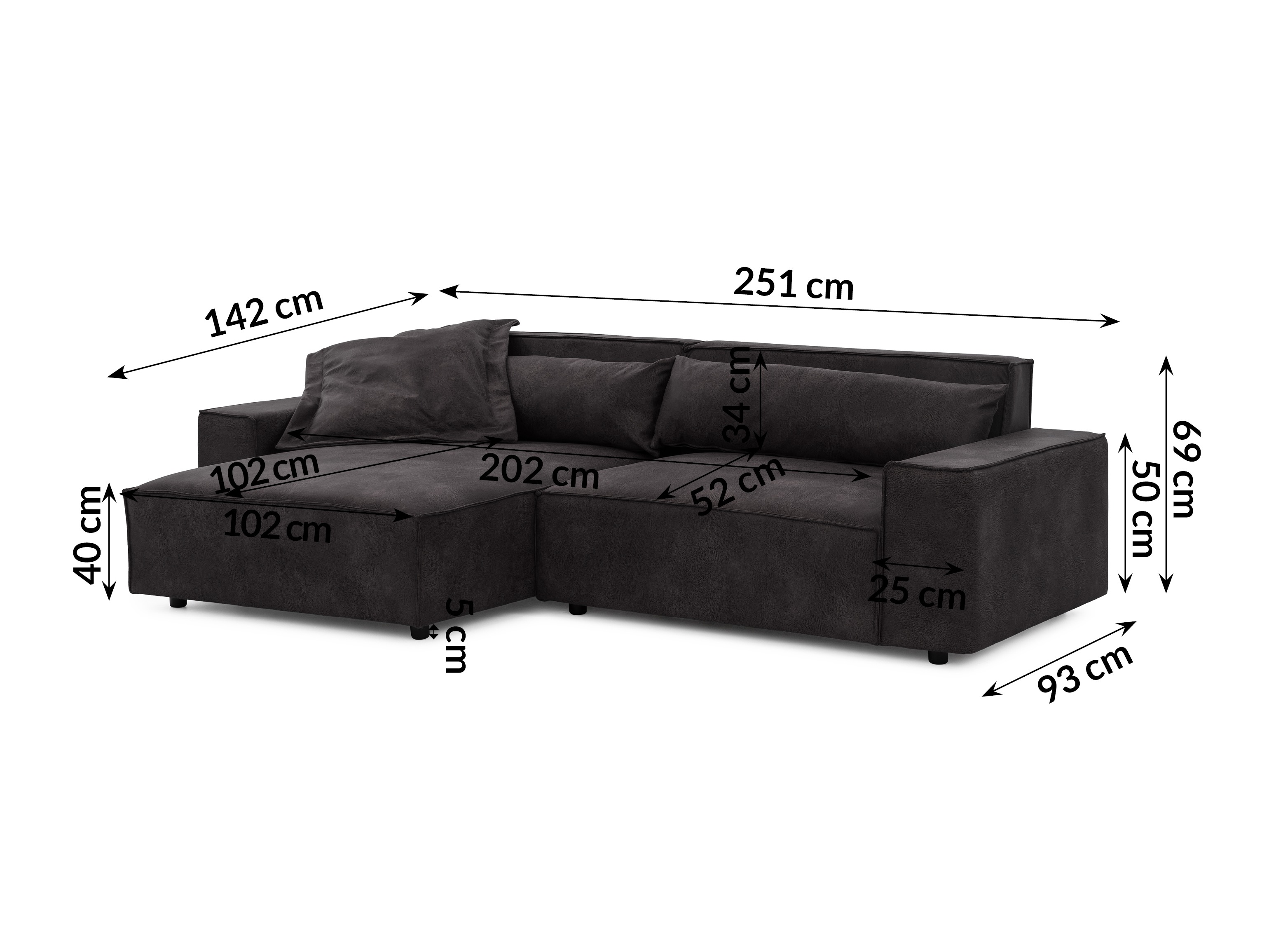 Hjørnesofa Rocklin 113 (Tobago 17)