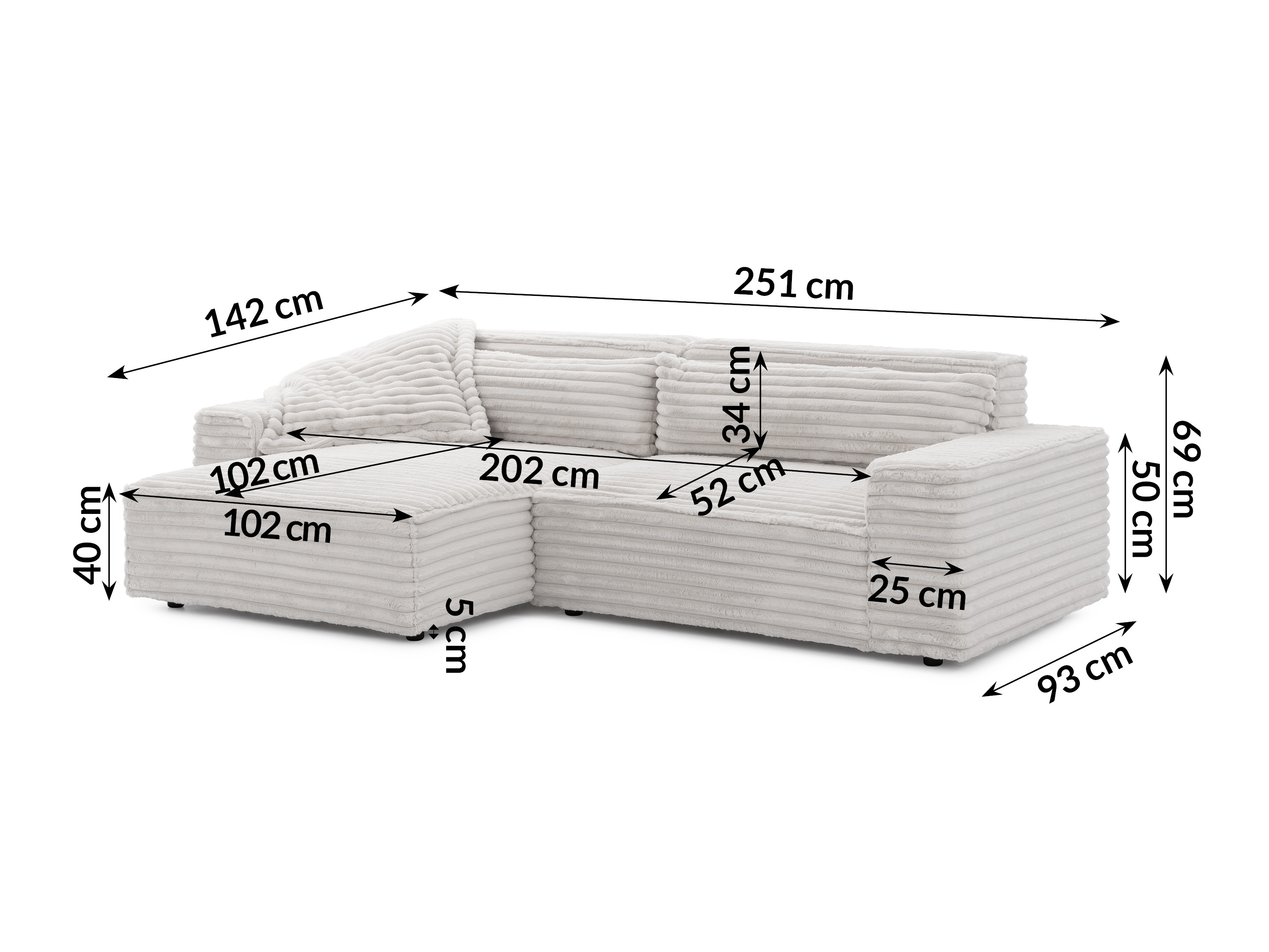 Hjørnesofa Rocklin 113 (Vito 03)