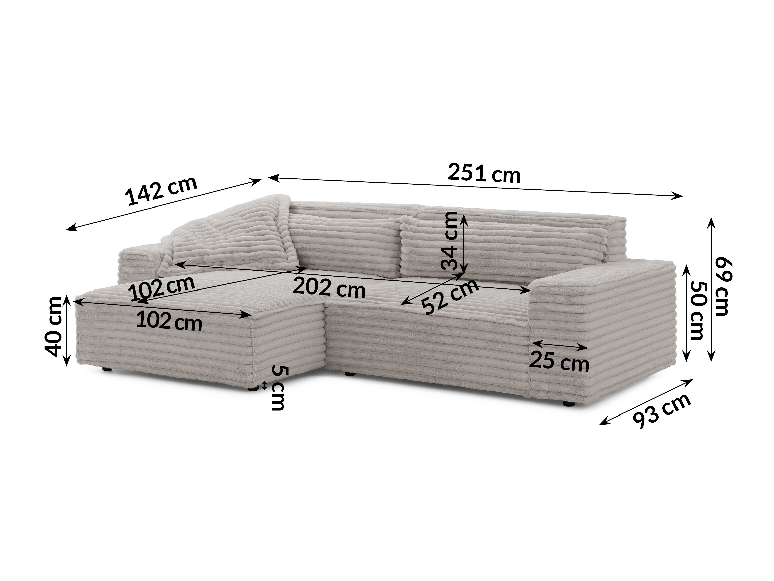 Hjørnesofa Rocklin 113 (Vito 07)