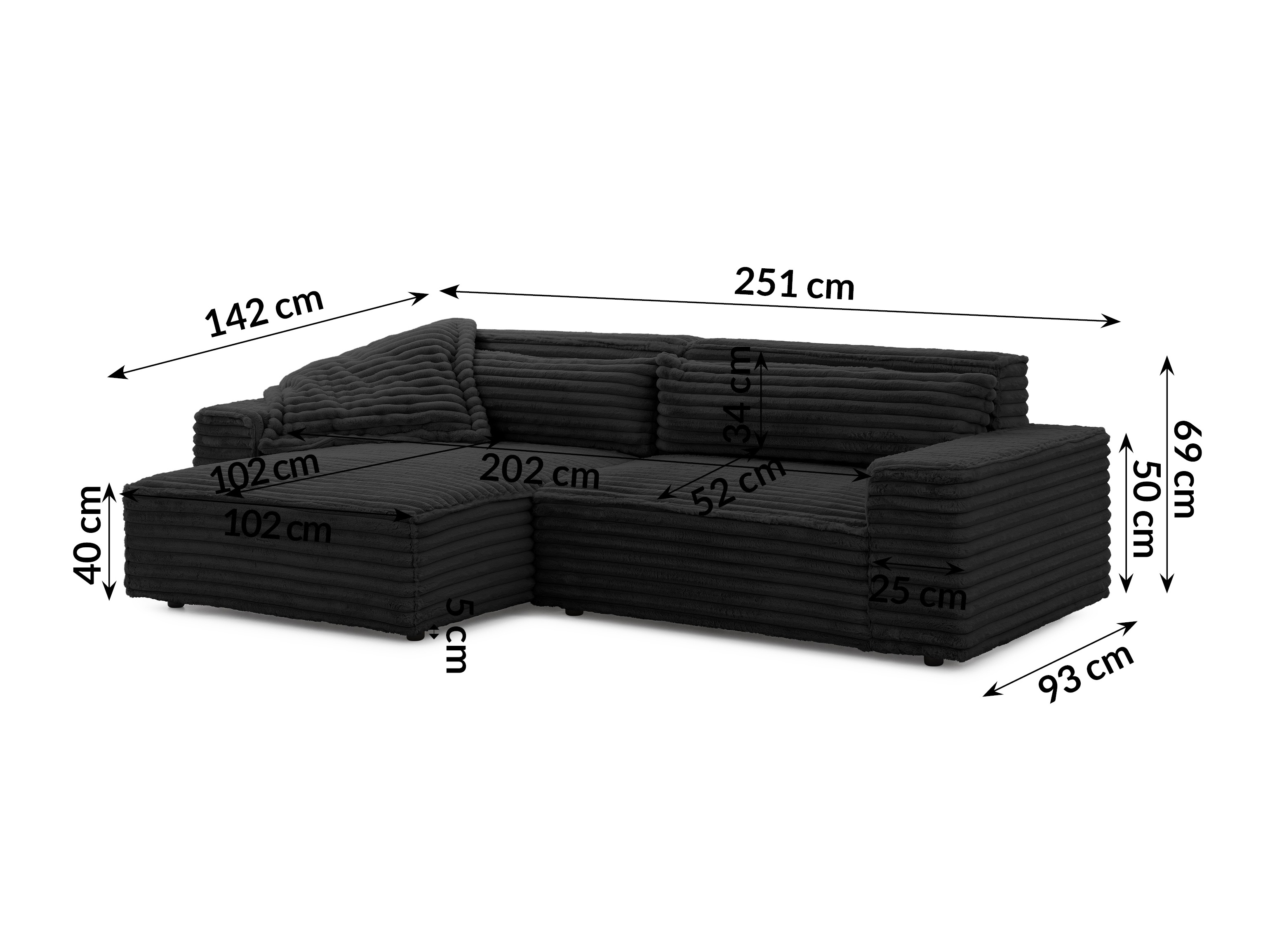 Hjørnesofa Rocklin 113 (Vito 18)
