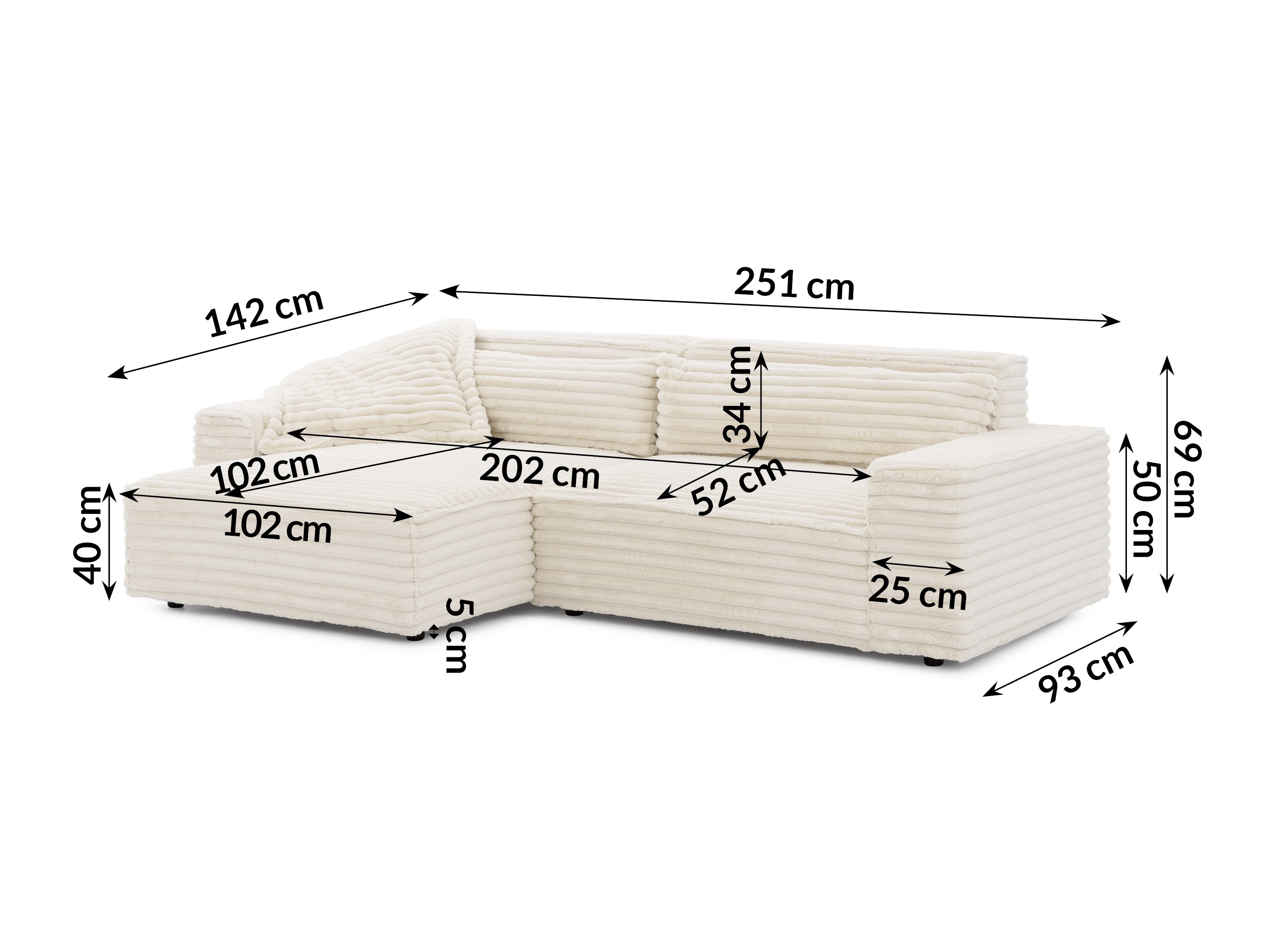Hjørnesofa Rocklin 113 (Vito 23)