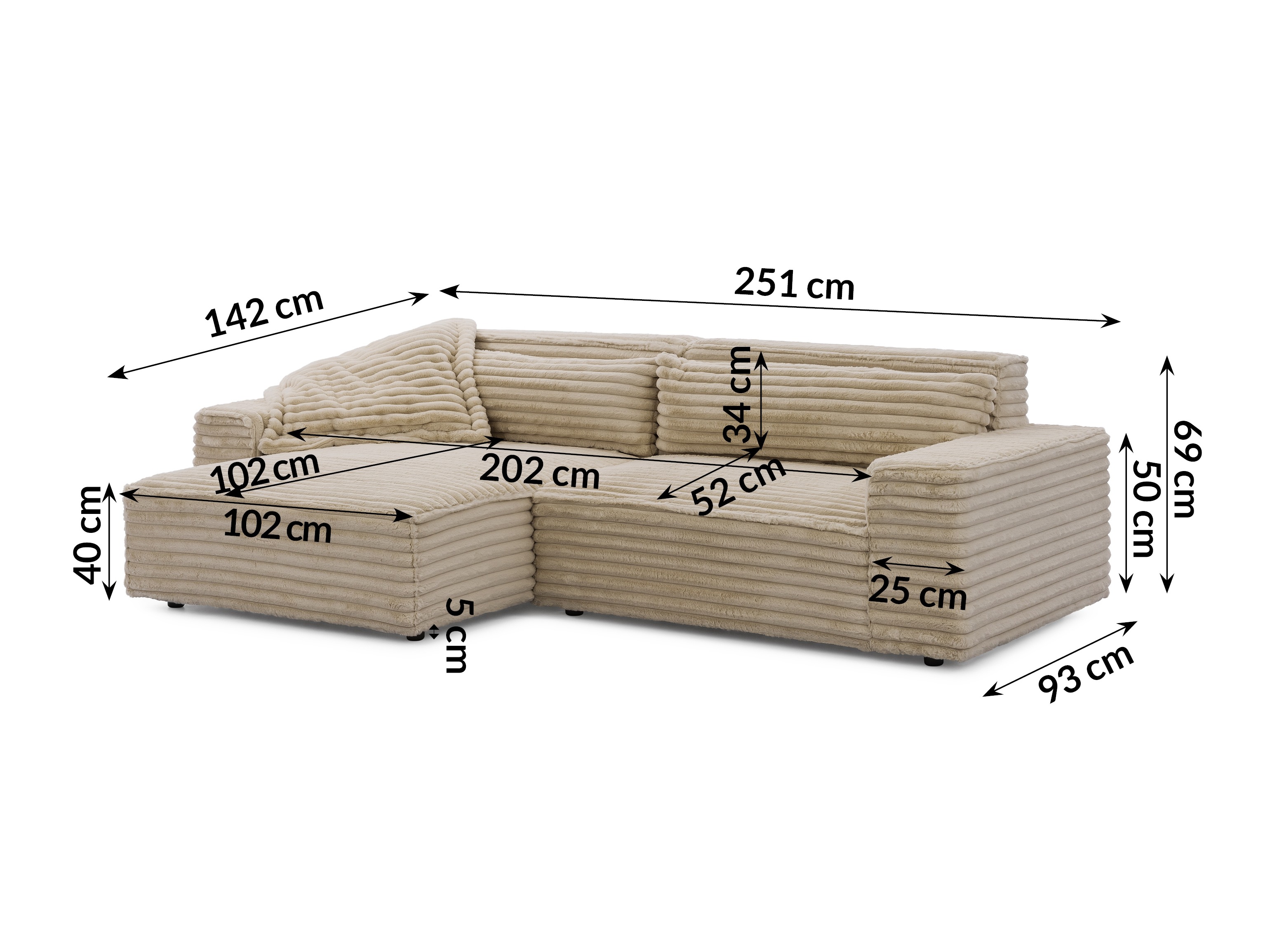 Hjørnesofa Rocklin 113 (Vito 35)