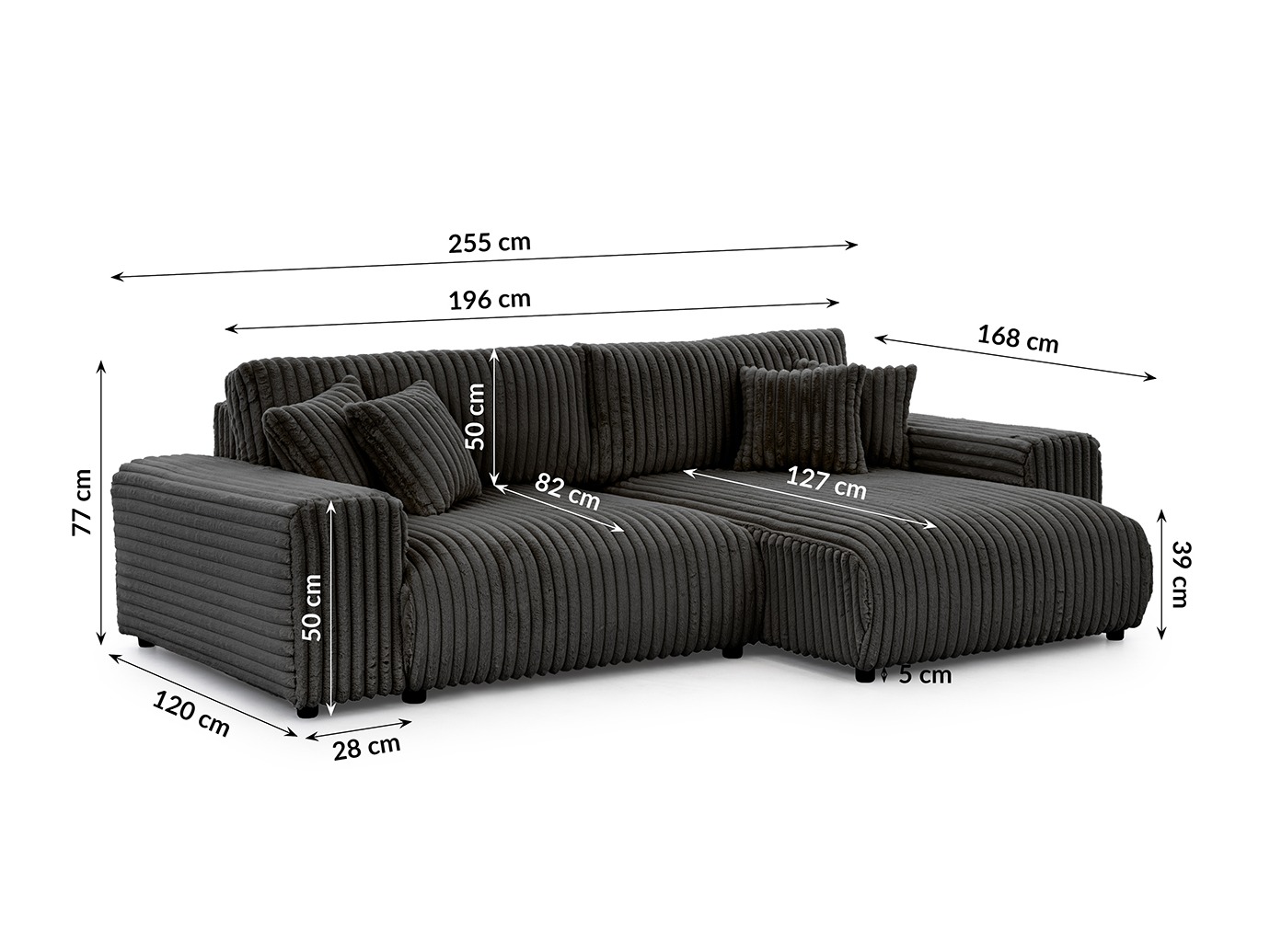 Hjørnesofa Rocklin 116 (Vito 18)