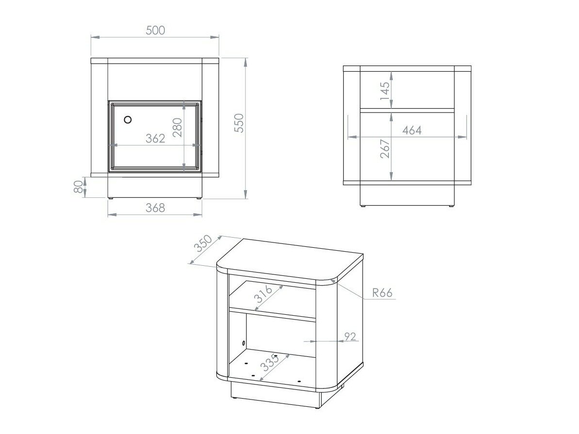 Sengebord Cavrome 107