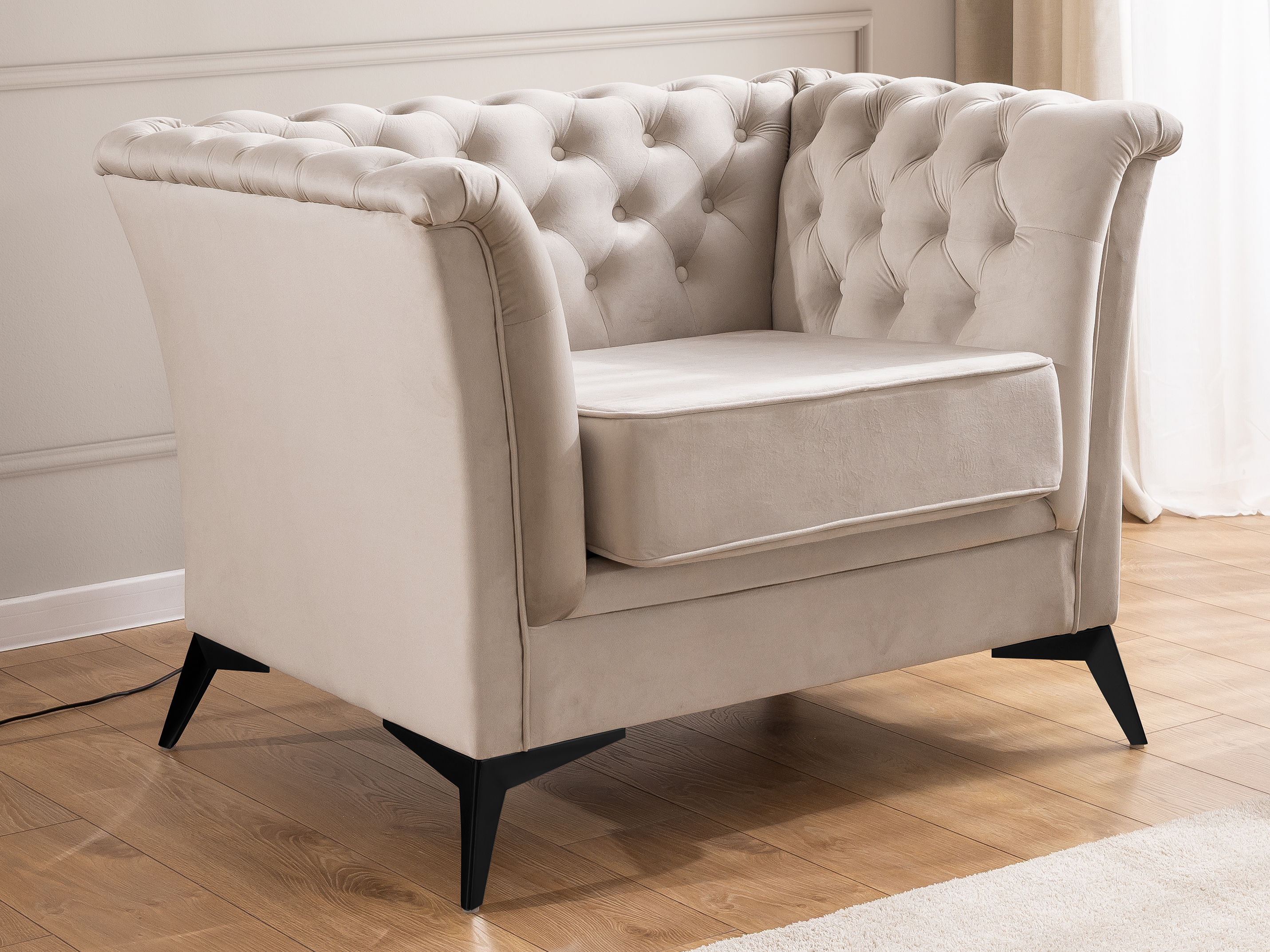 Chesterfield lænestol Rocklin 118 (Riviera 21)