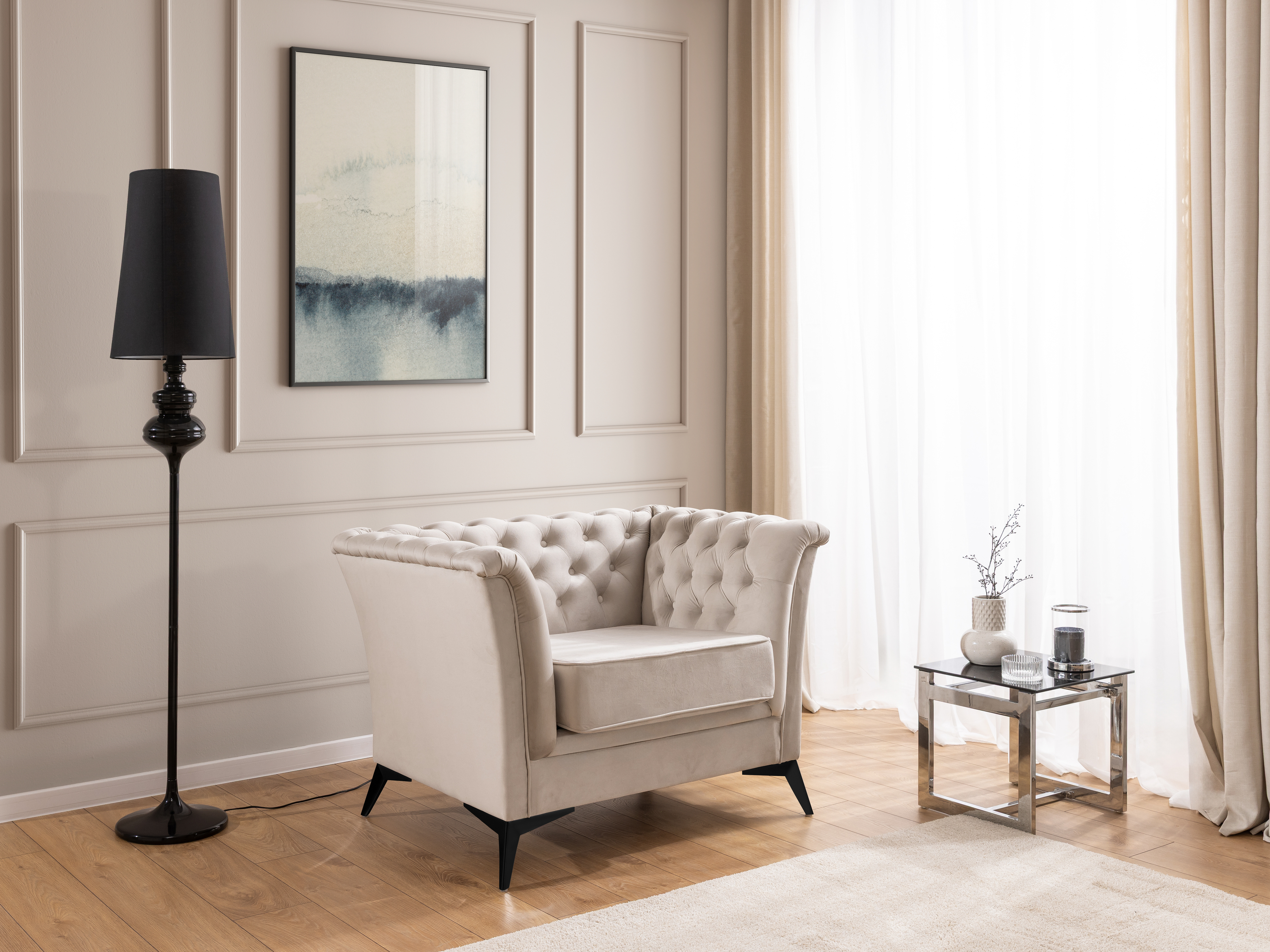 Chesterfield lænestol Rocklin 118 (Riviera 21)