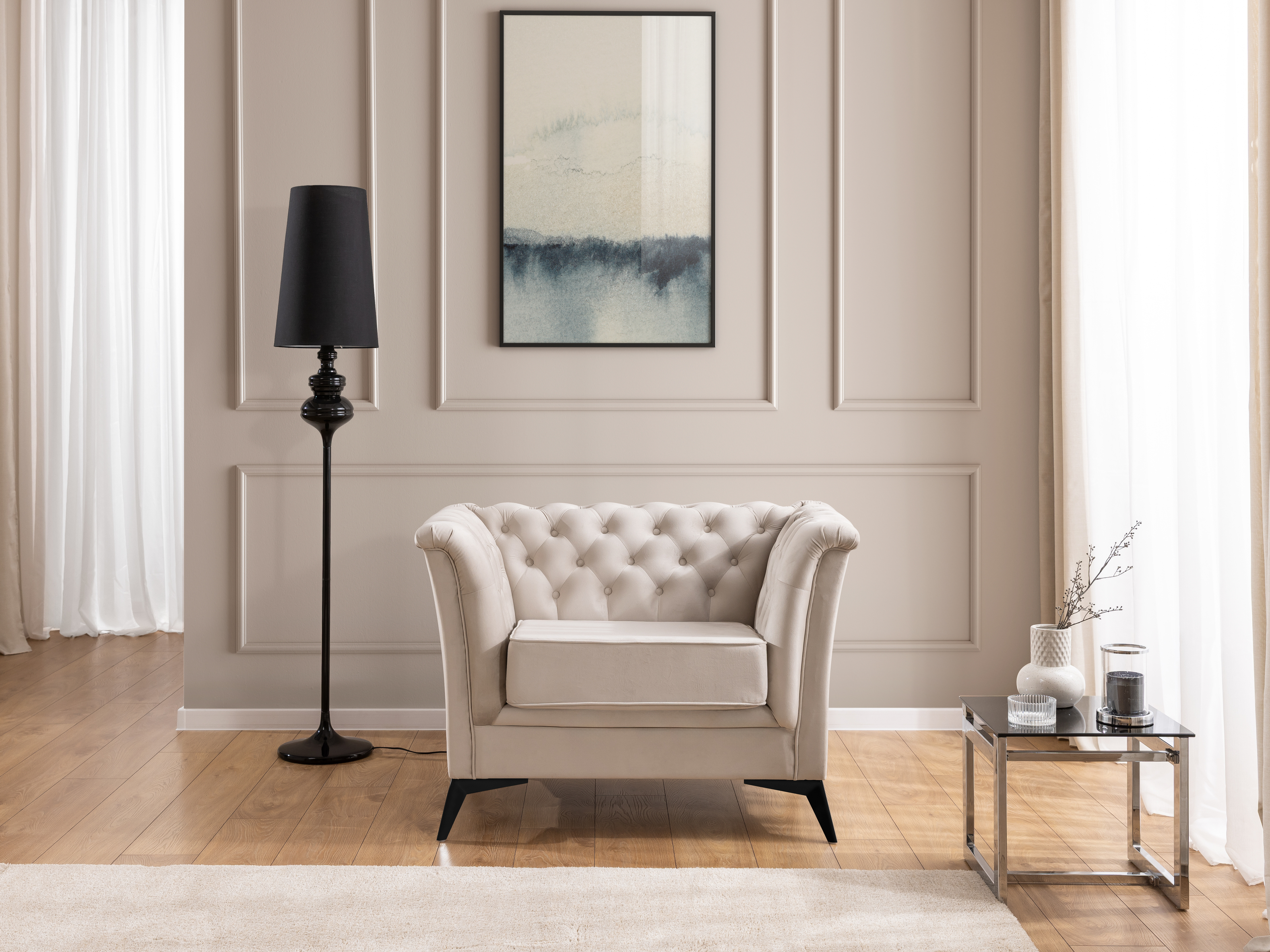 Chesterfield lænestol Rocklin 118 (Riviera 21)