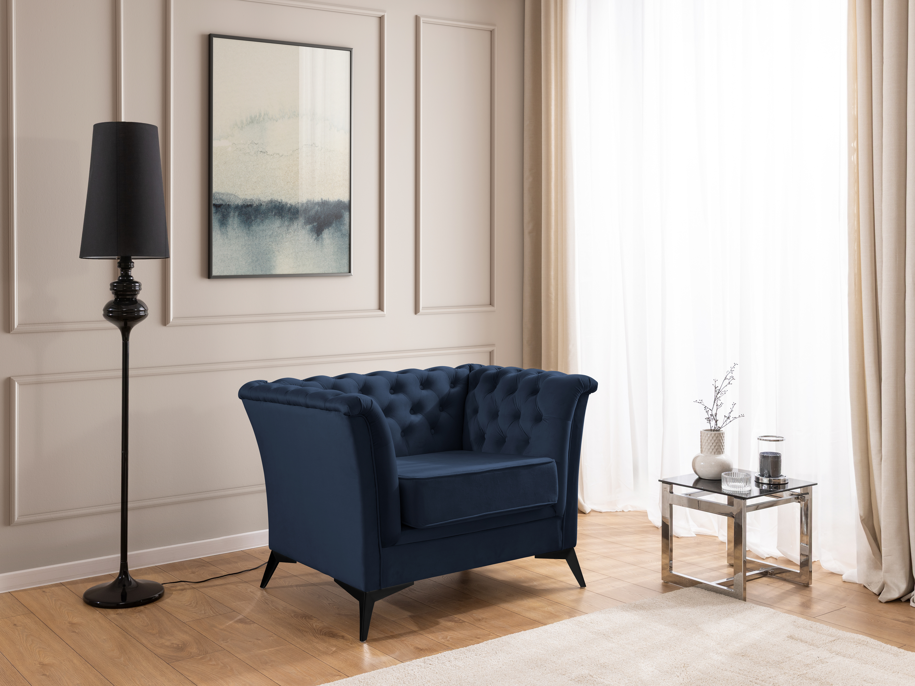 Chesterfield lænestol Rocklin 118 (Riviera 81)